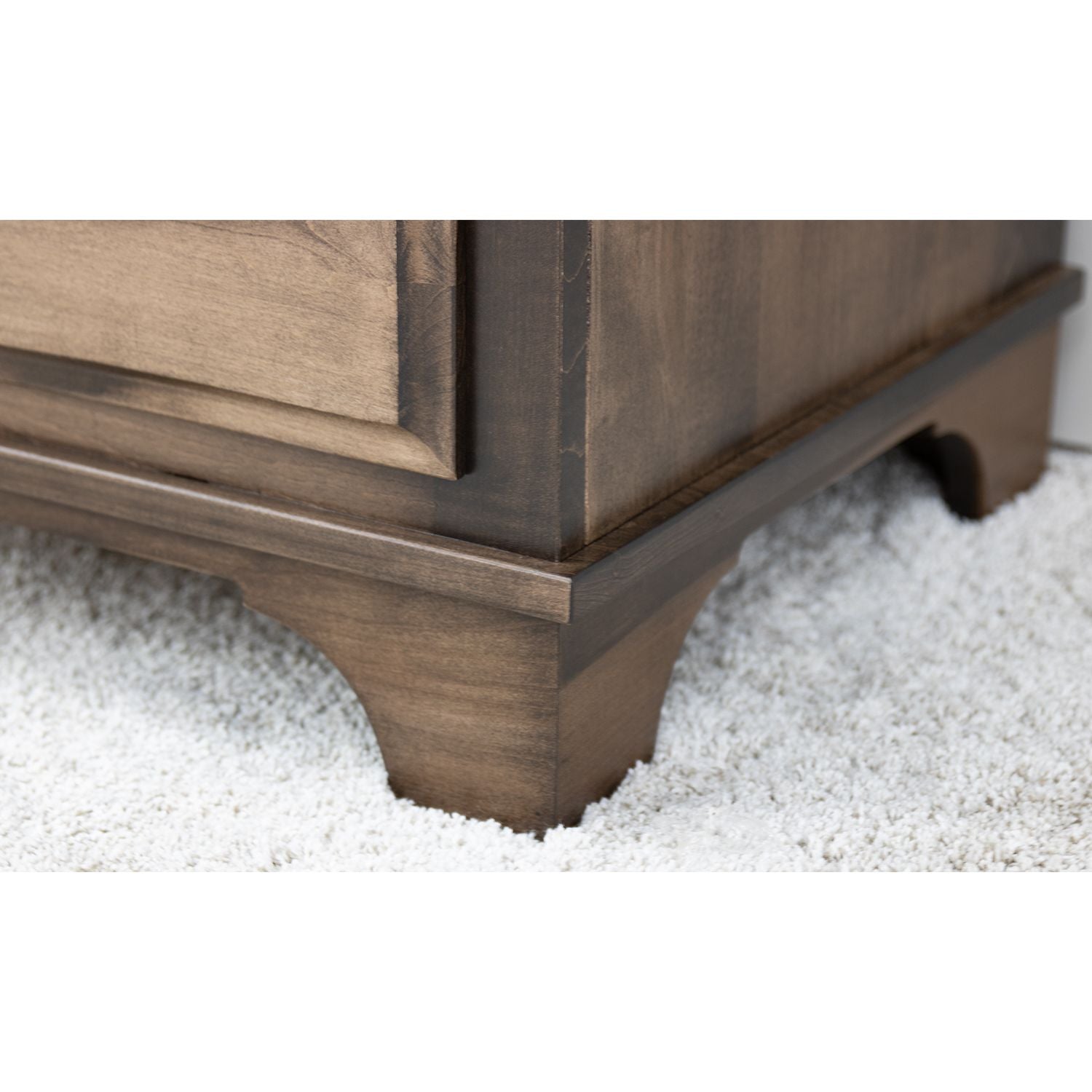 Miranda Maple Wood 1-Drawer Open Nightstand | CO