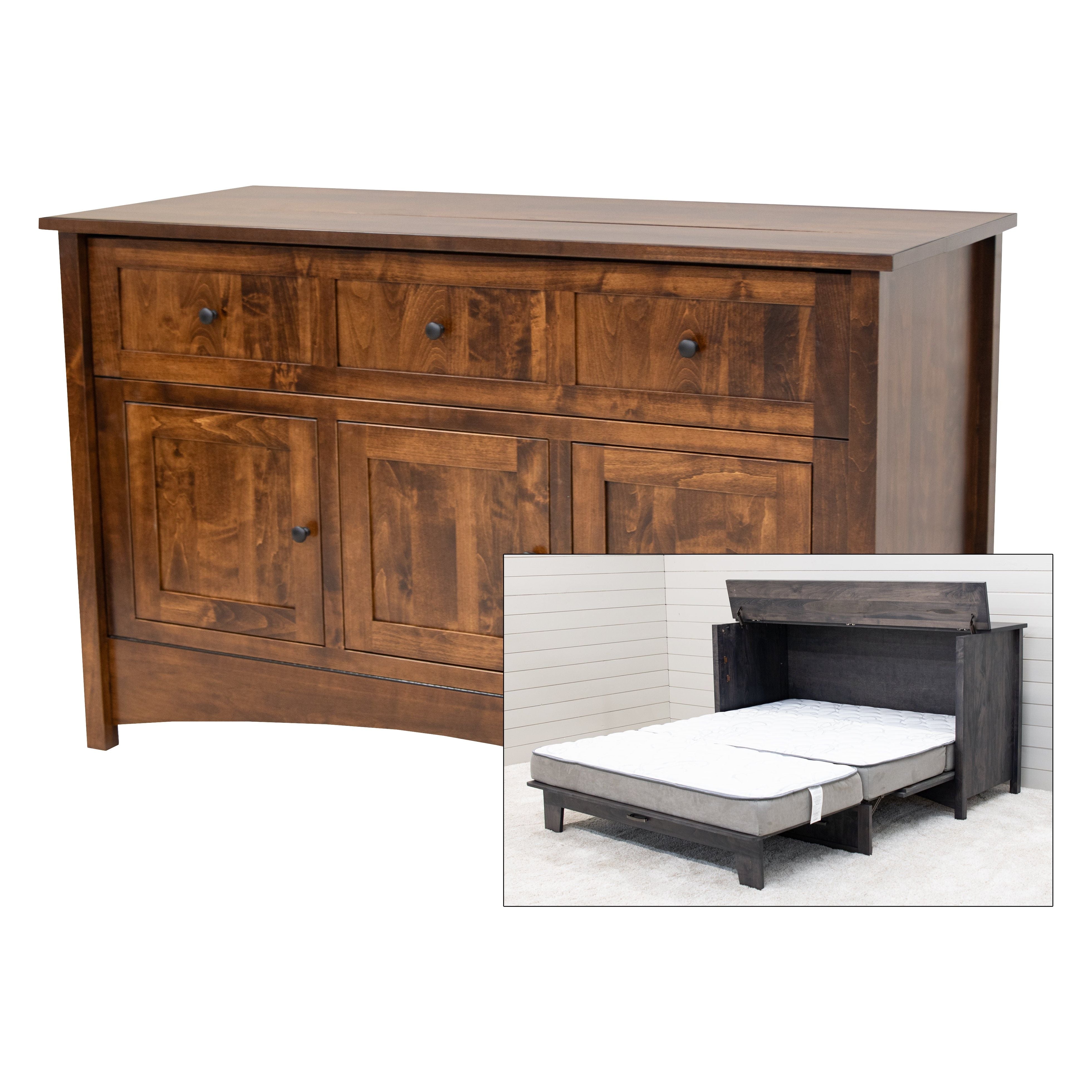 Mission Style Murphy Bed Cabinet