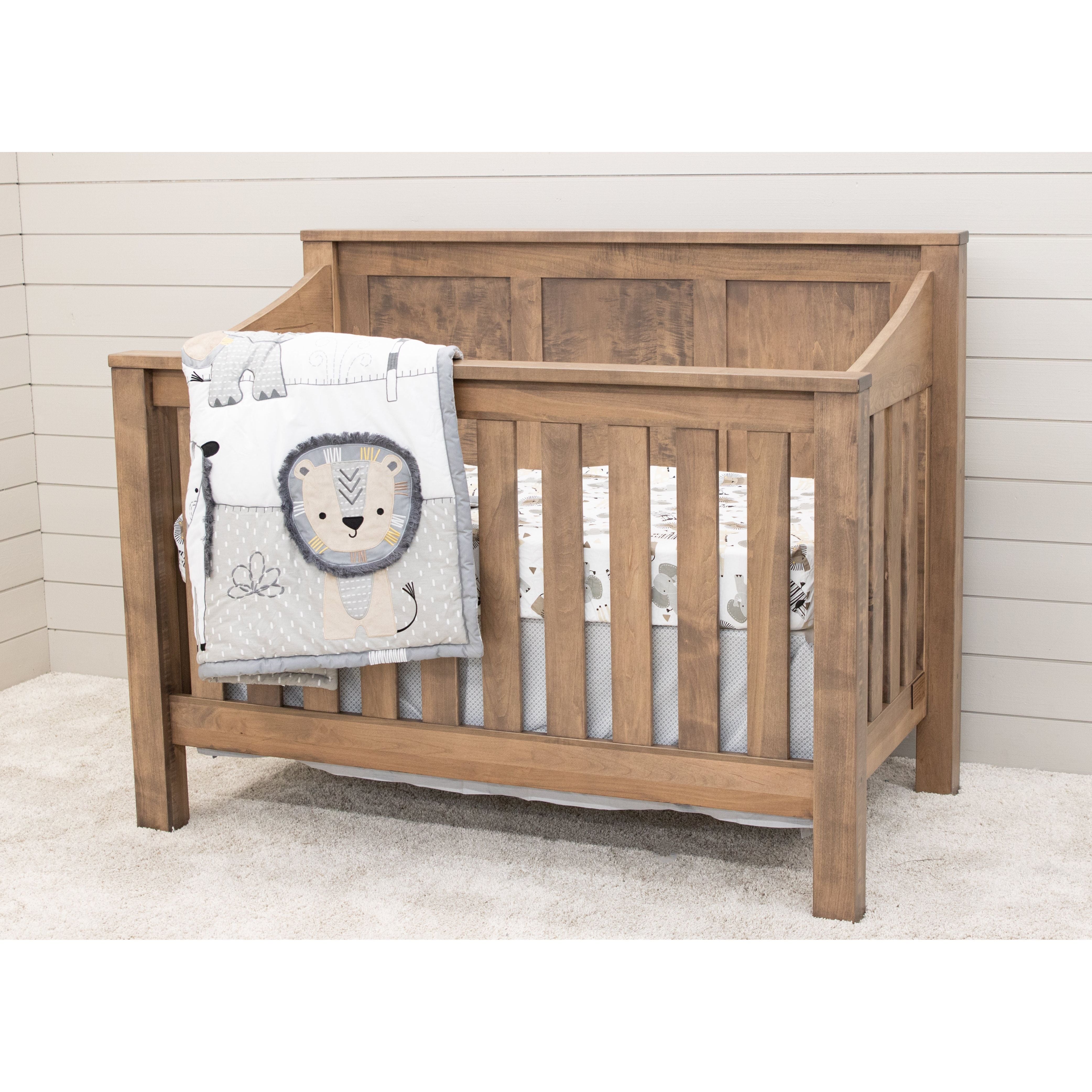 Mission Panel Maple Wood Convertible Crib | WB