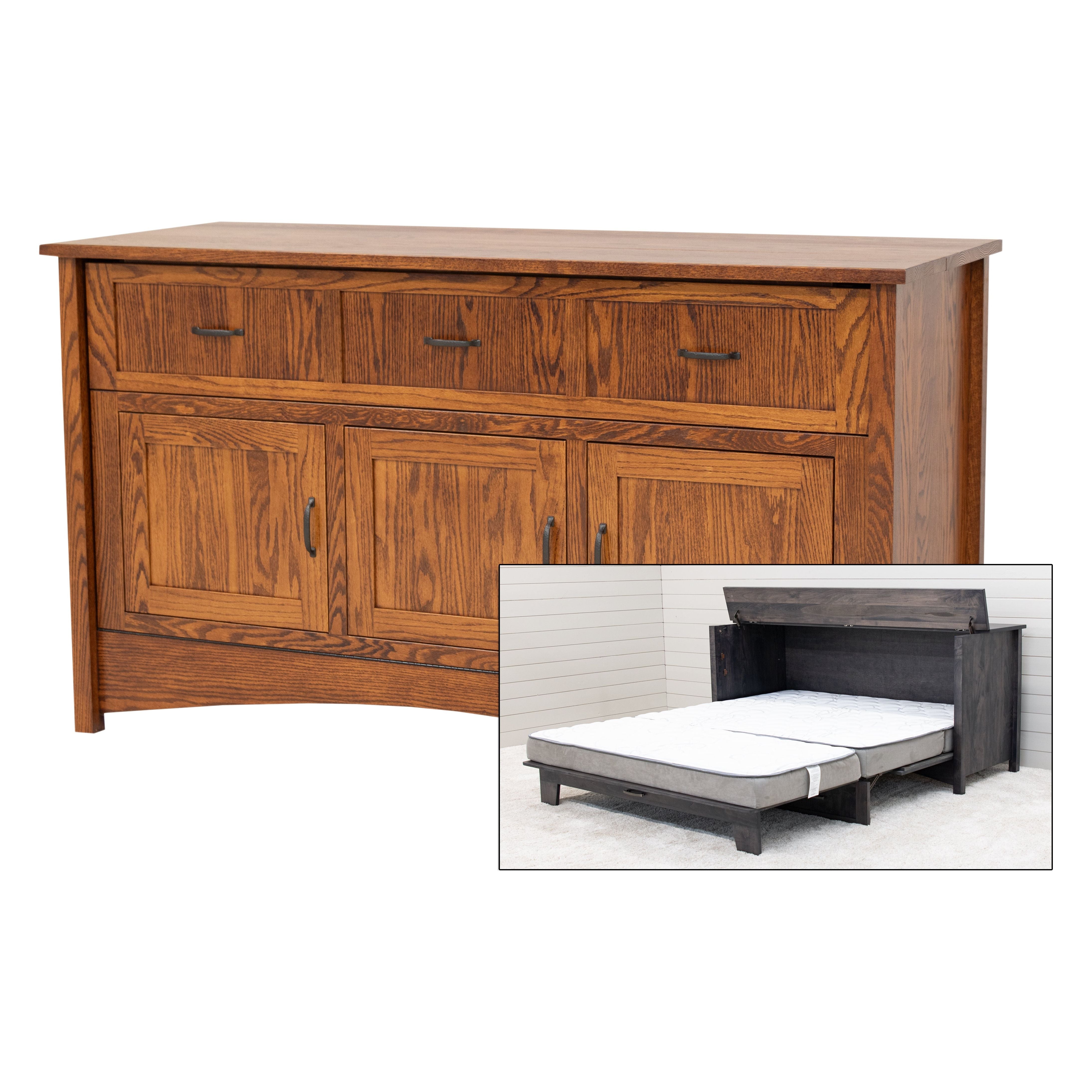 Mission Style Murphy Bed Cabinet