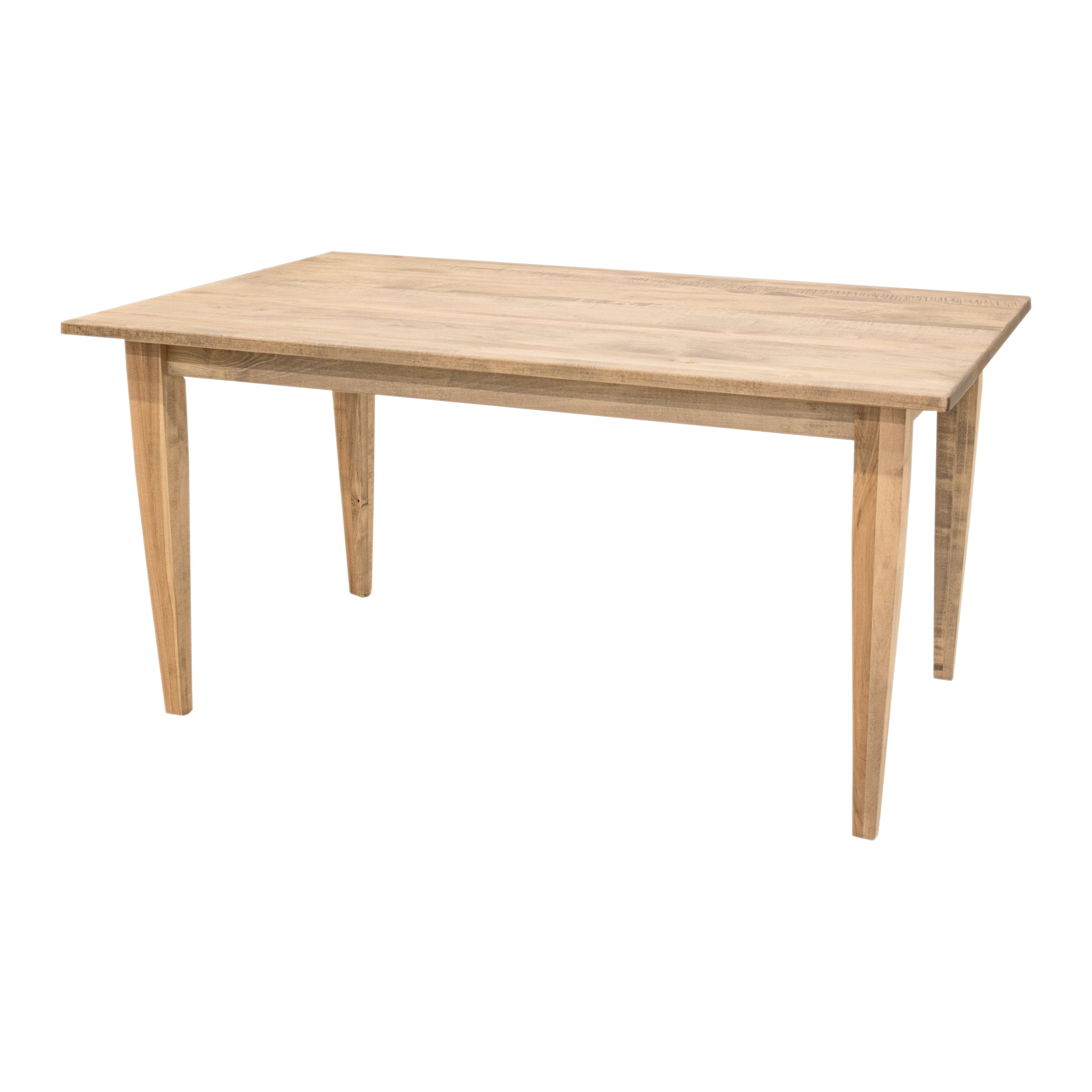Modern Shaker Maple Dining Table, Bench and Chair Set for 6