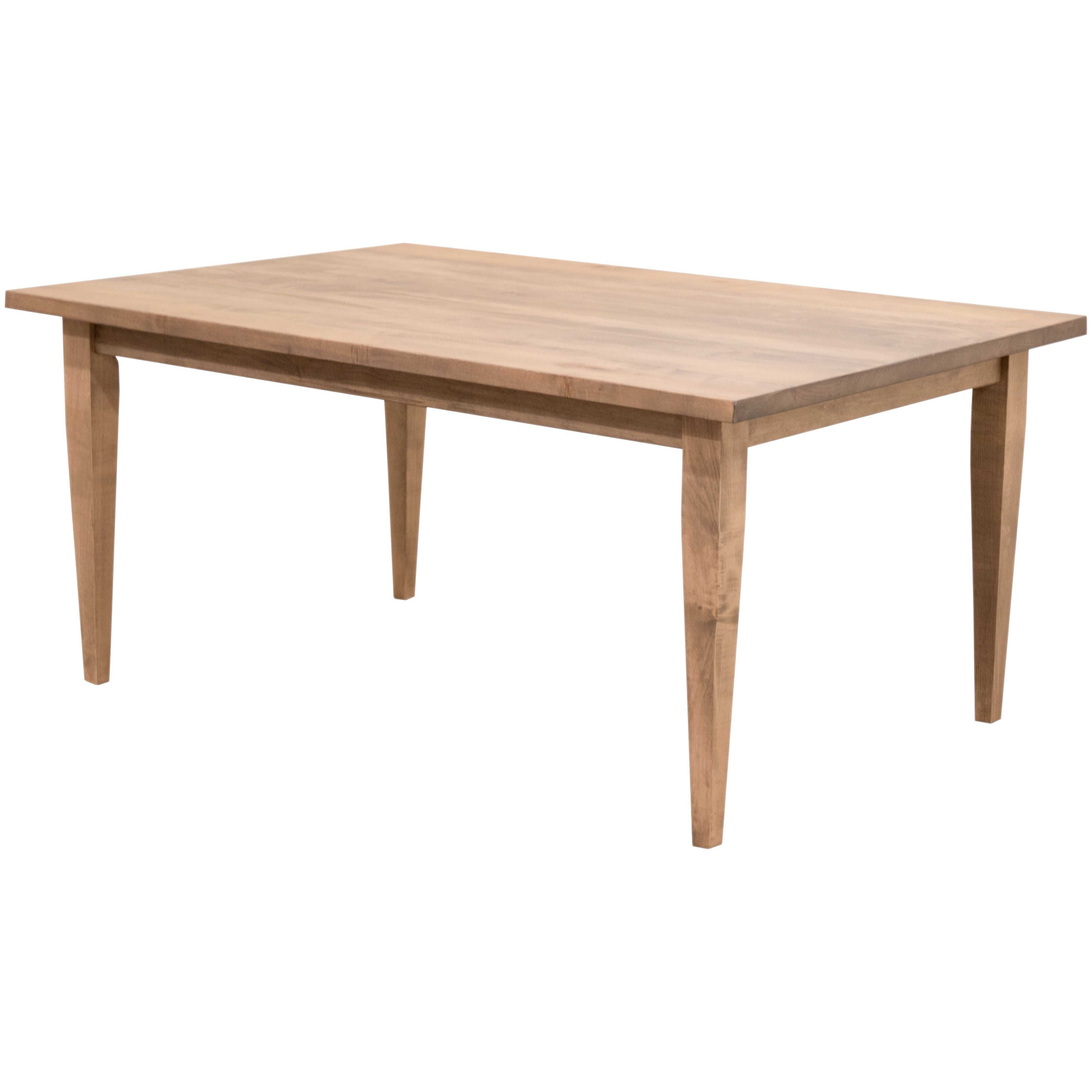 Shaker Mid Century Maple Wood Dining Table | WB