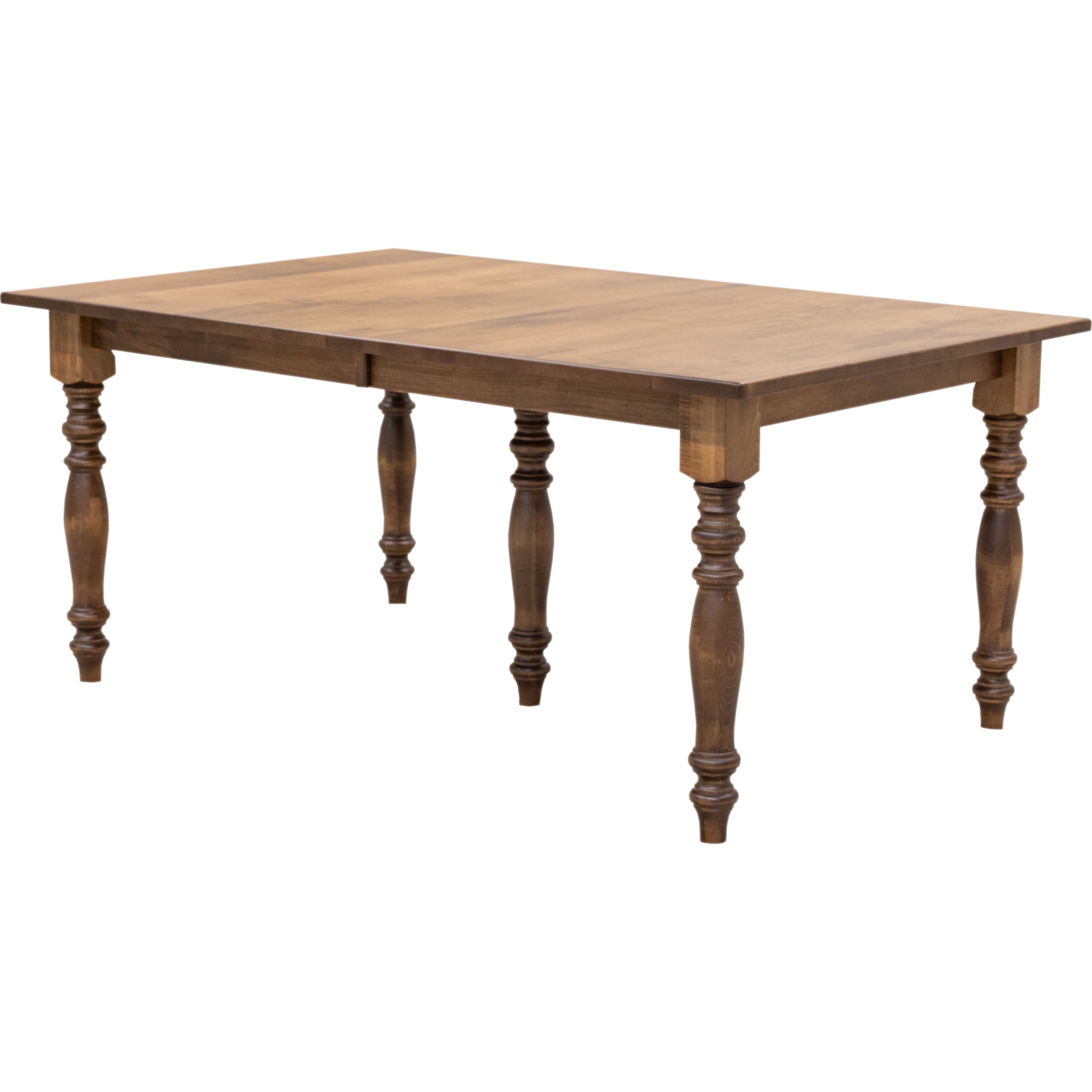 Modern Farm Leg Maple Wood Extending Dining Table | HC