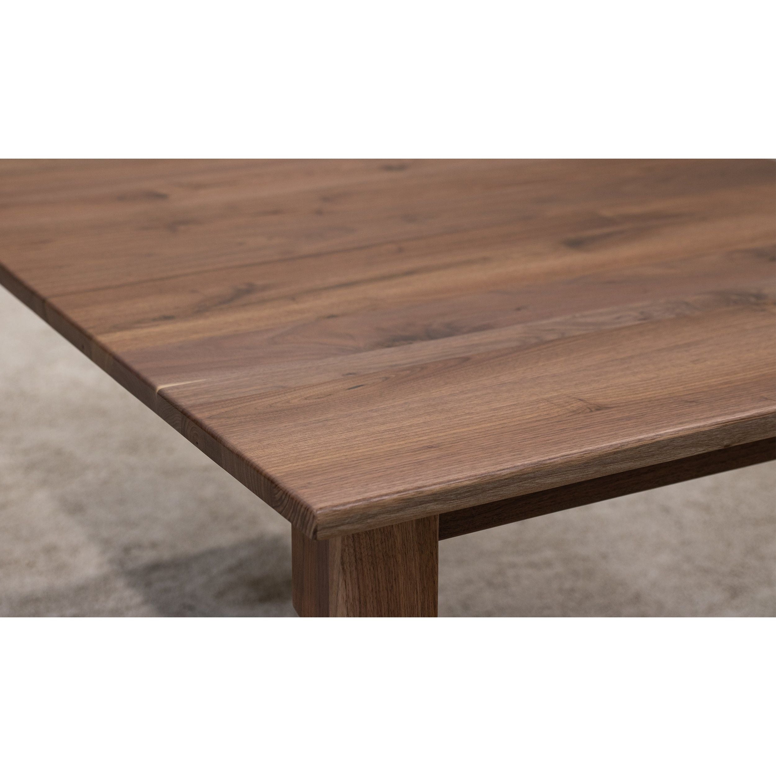 Modern Farm Leg Walnut Wood Extending Dining Table | NAT