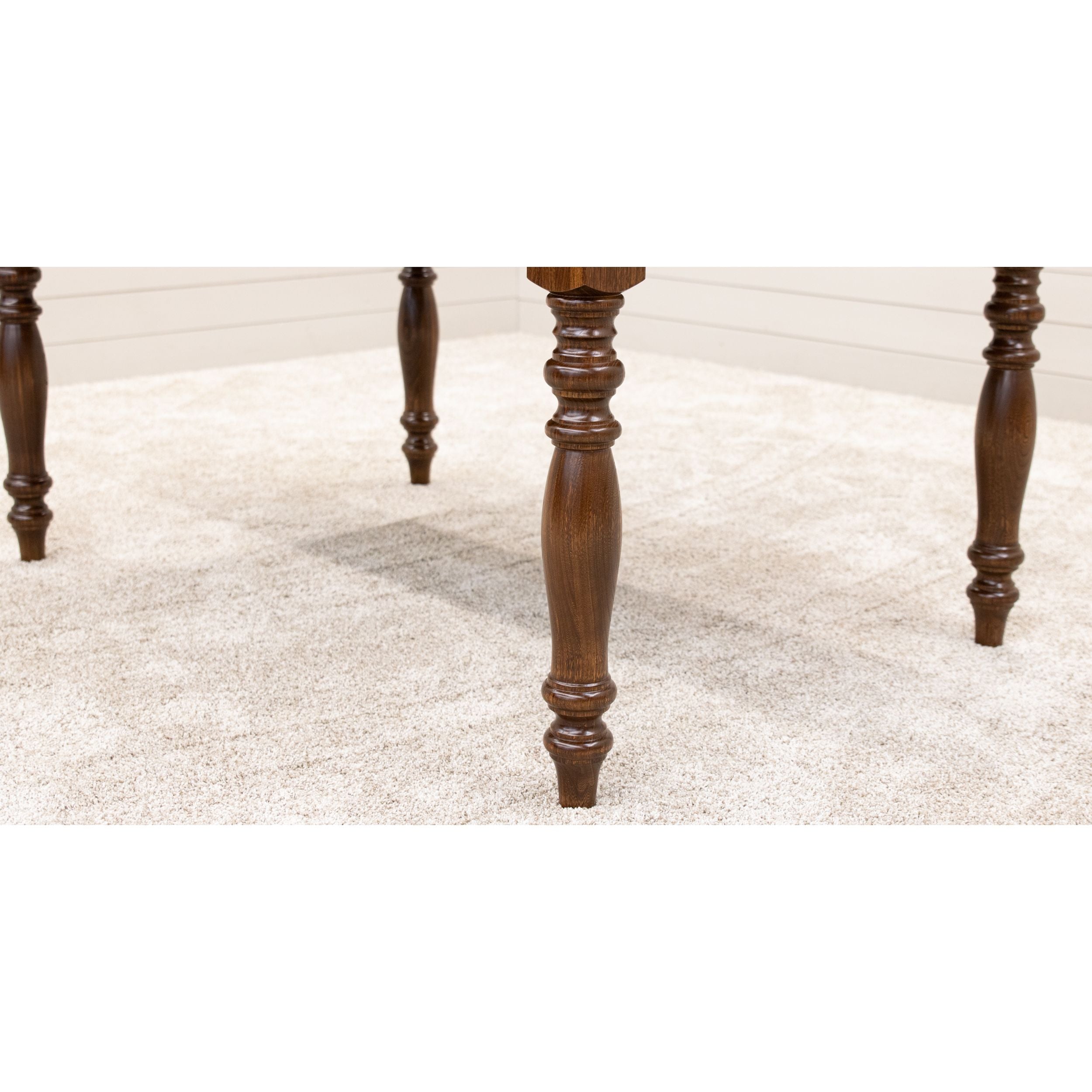 Modern Farm Leg Elm Wood Extending Dining Table | MC