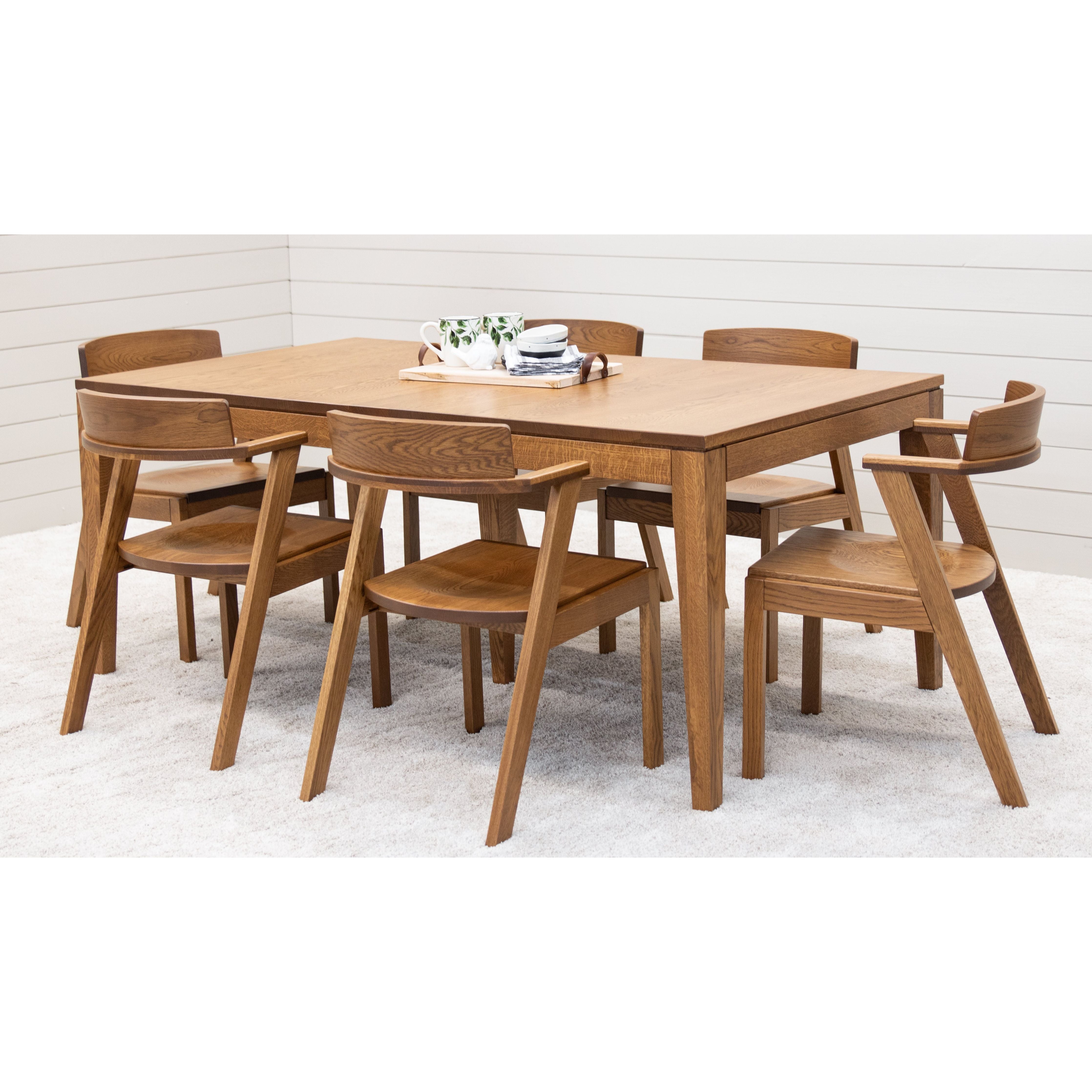 Cordelle White Oak Wood Mid Century Dining Chair | SE