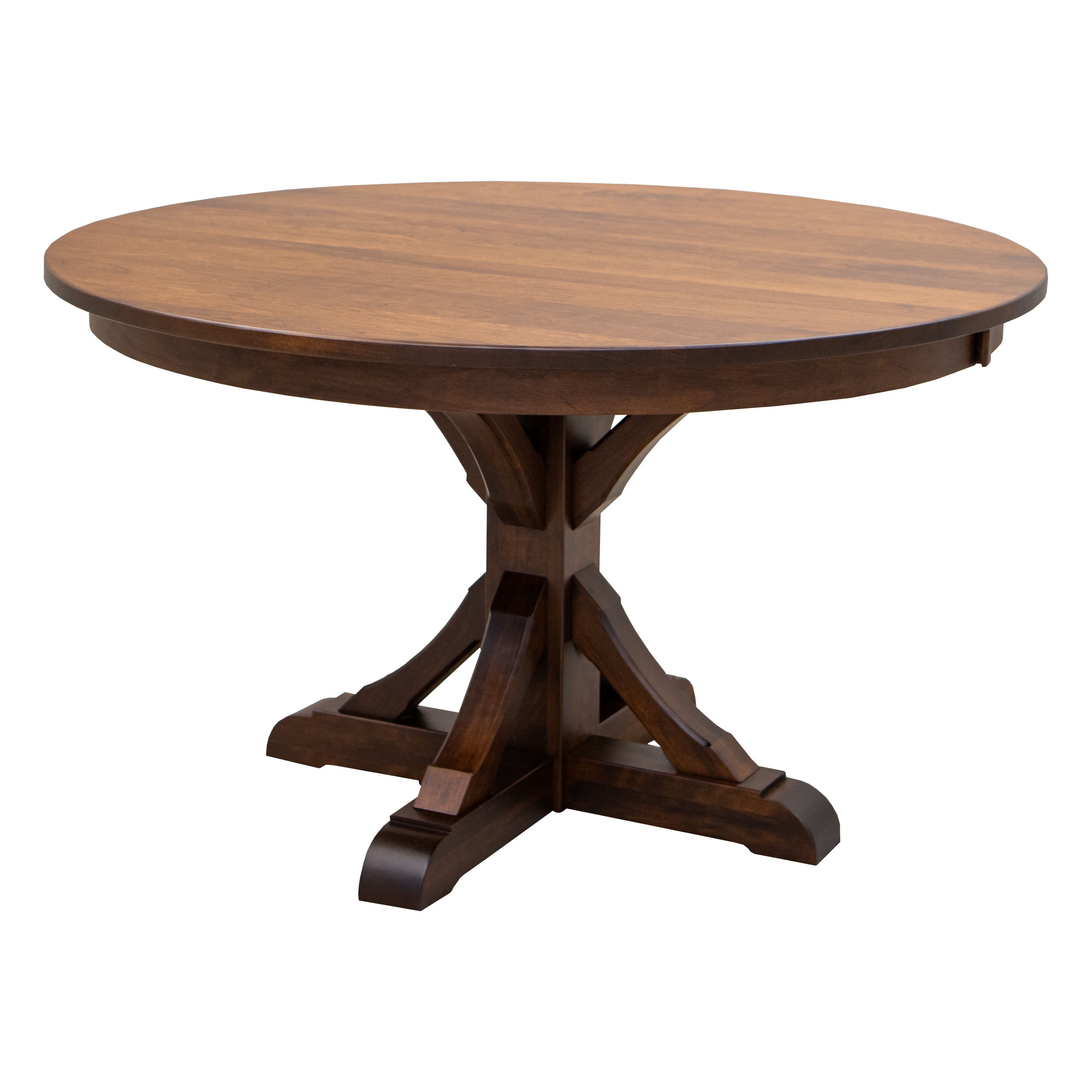 Newport Round Cherry Wood Extending Dining Table | GB