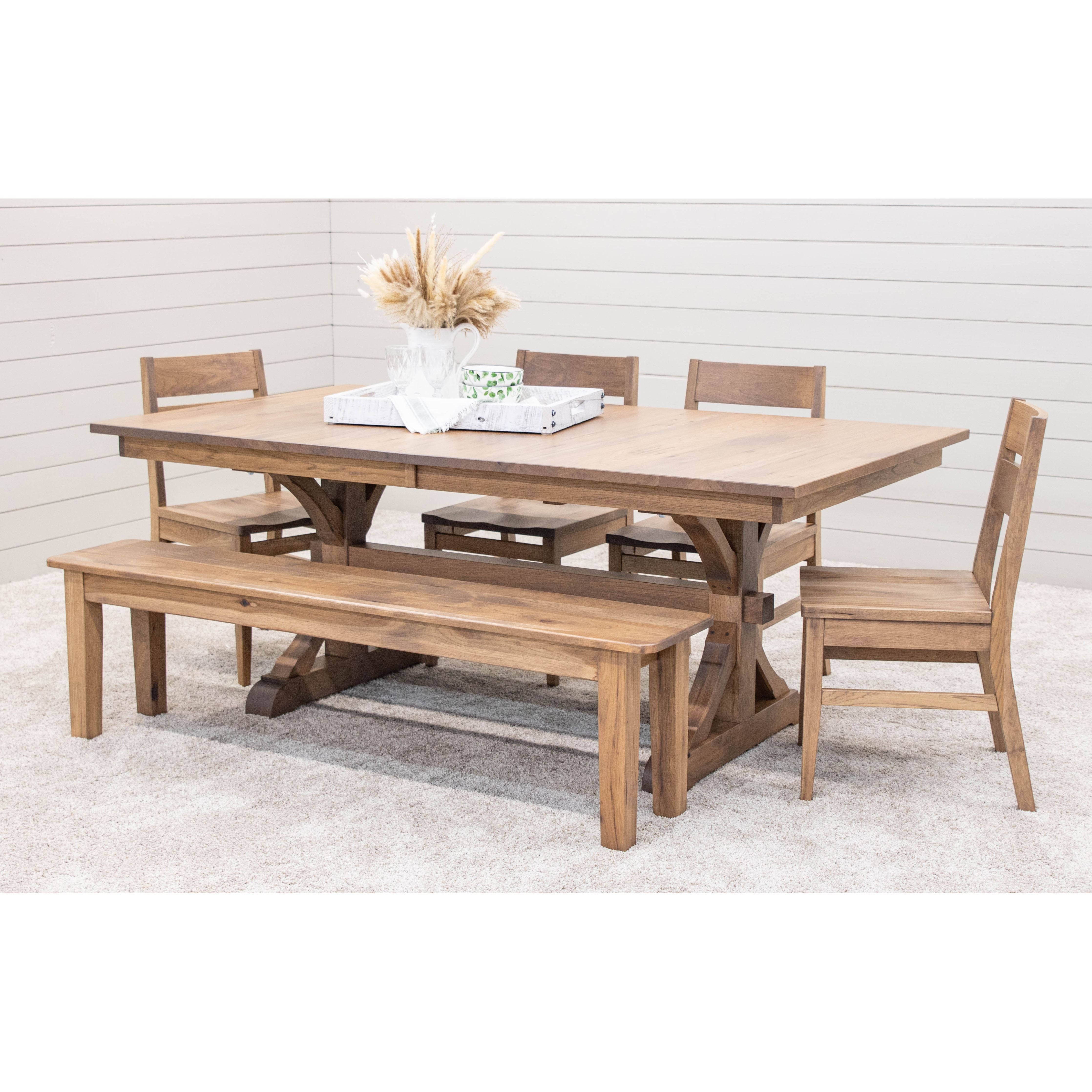 Laker Hickory Wood Side Dining Chair | WB
