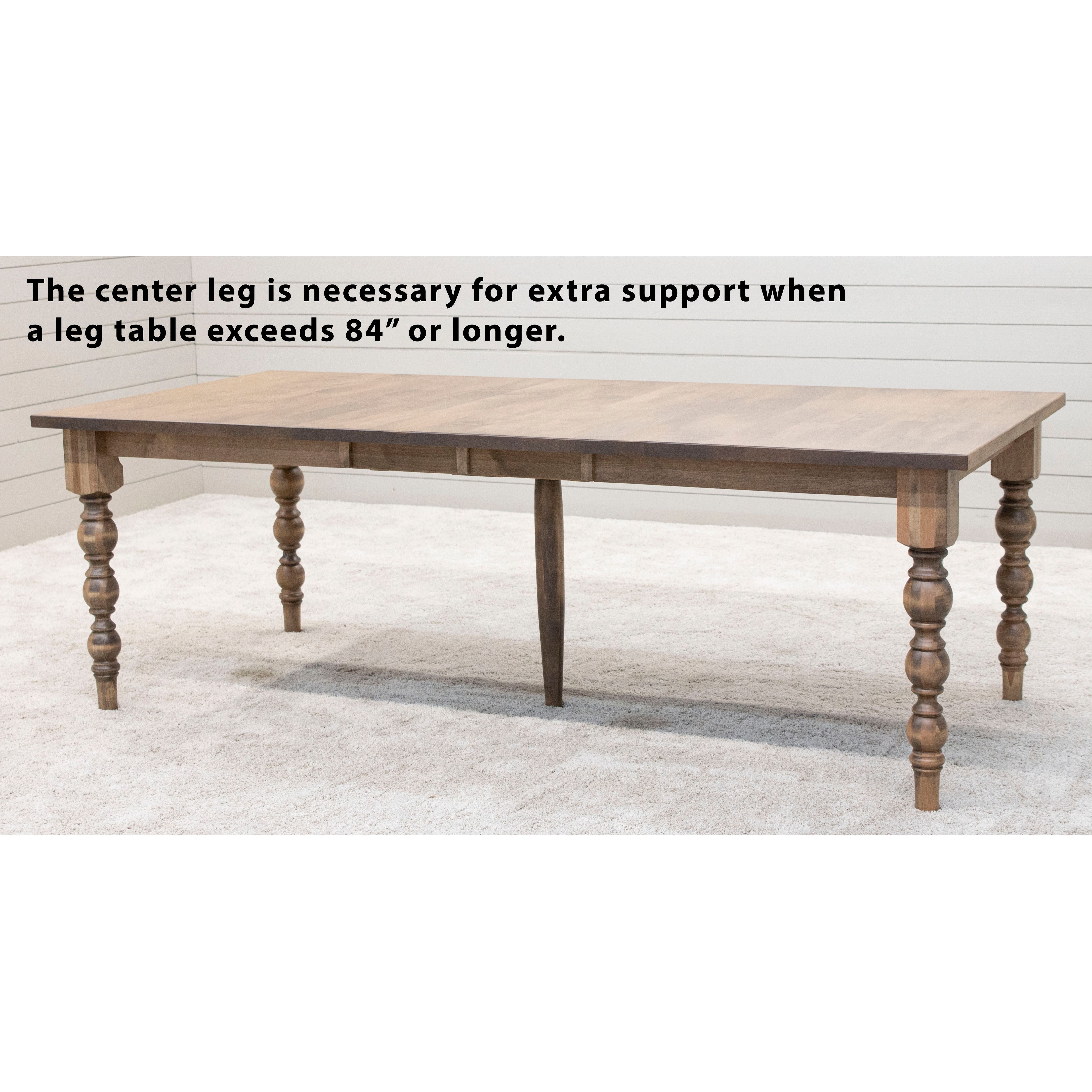 Parson Turned Leg Maple Wood Large Extending Dining Table | WB