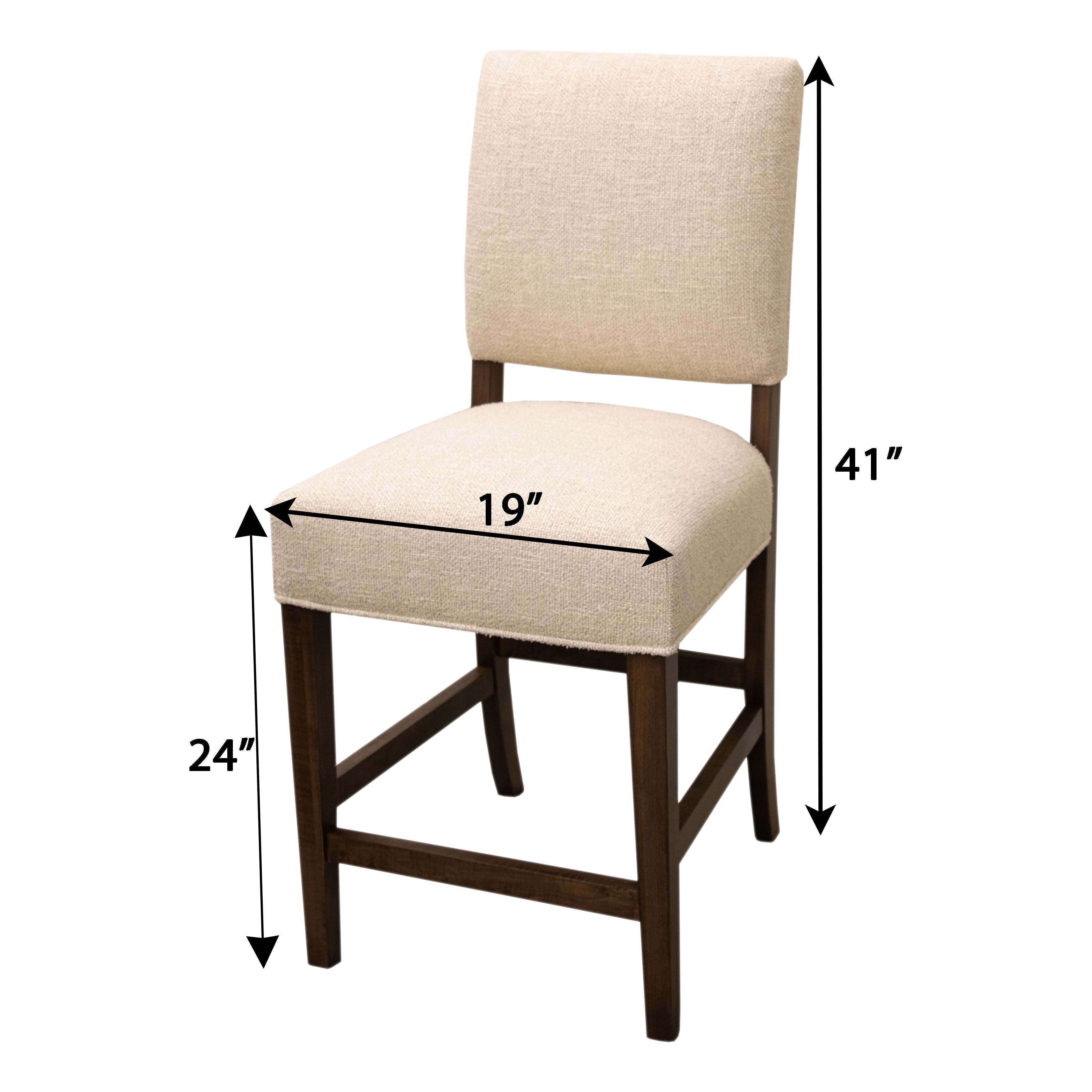 Parsons Open Back Upholstered 24" Bar Stool | C28-9