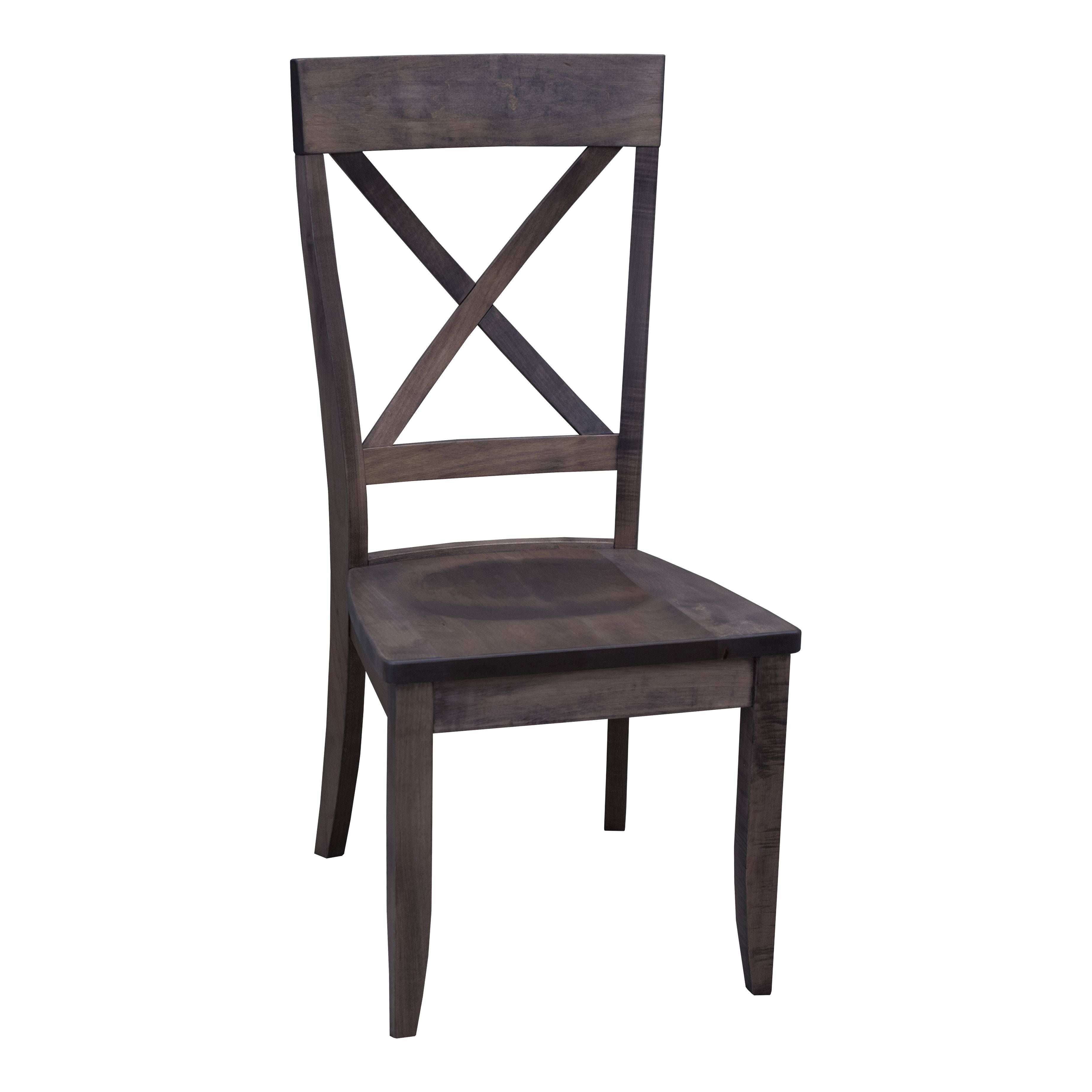 Portland X Back Maple Wood Side Dining Chair | DK