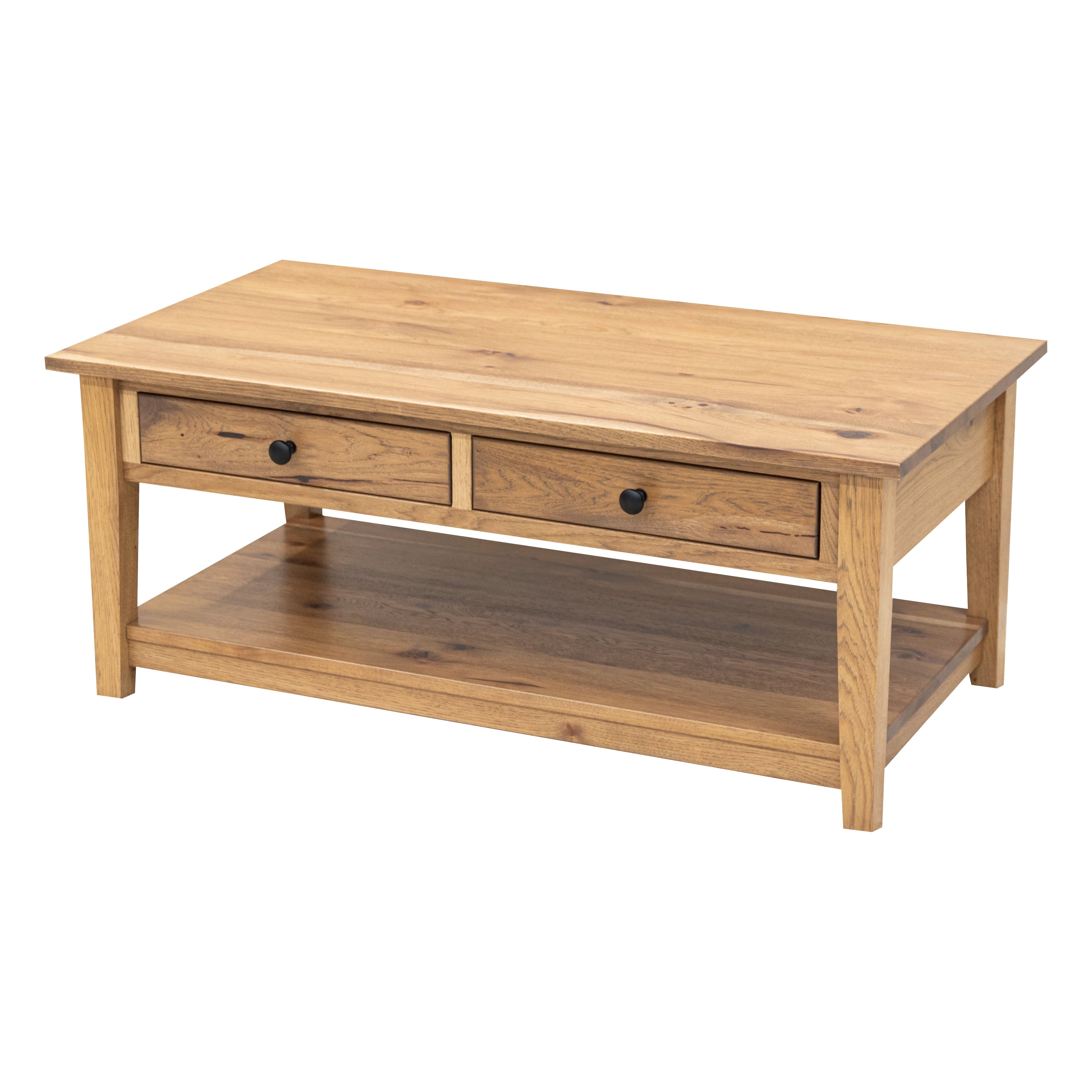 Riverton Hickory Wood Rectangle Open Coffee Table | WB