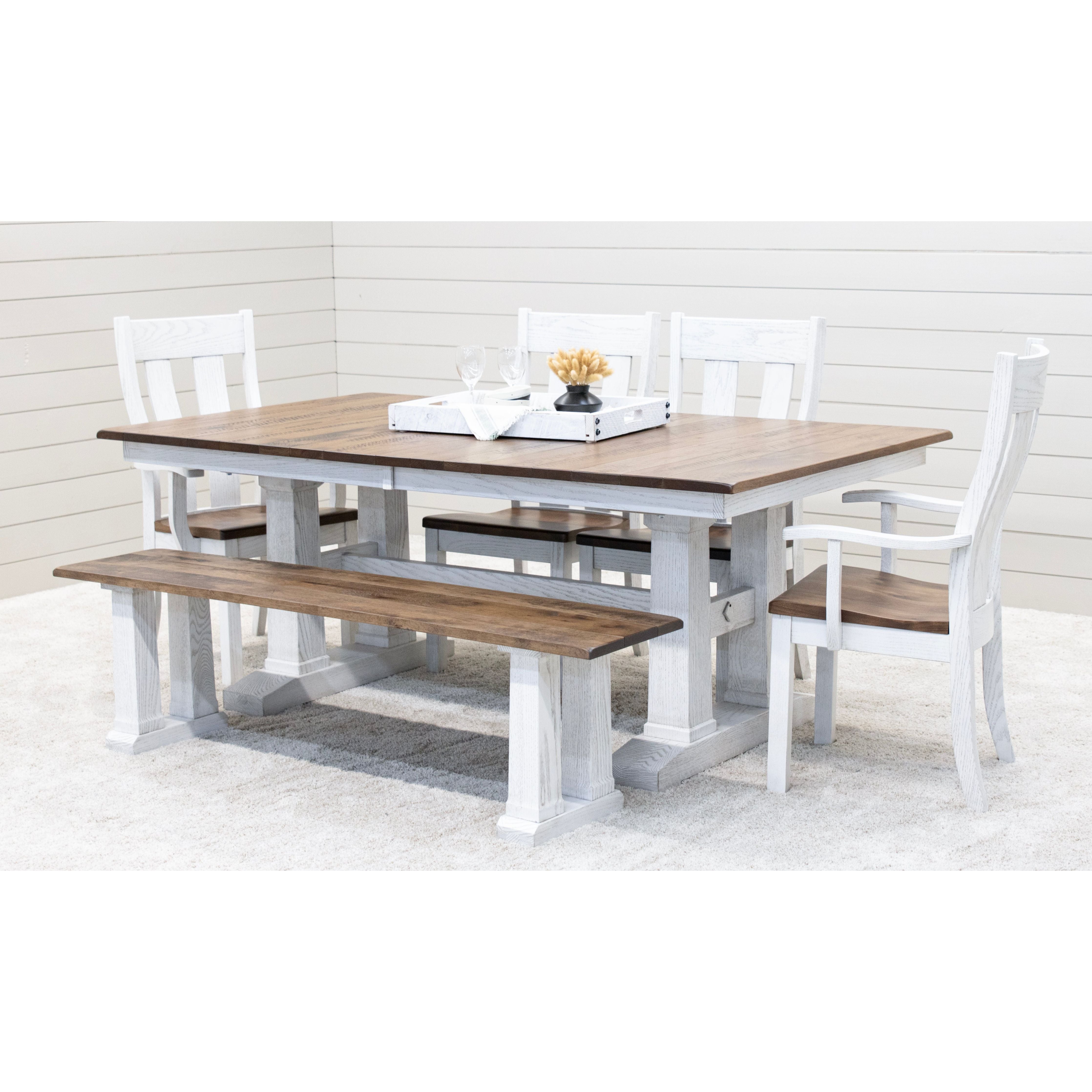 Urbana White & Wood Arm Dining Chair | O-GW&RH-CO