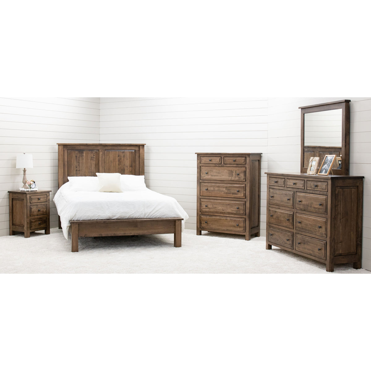 Savannah King Maple Wood Storage Platform Bed | CO