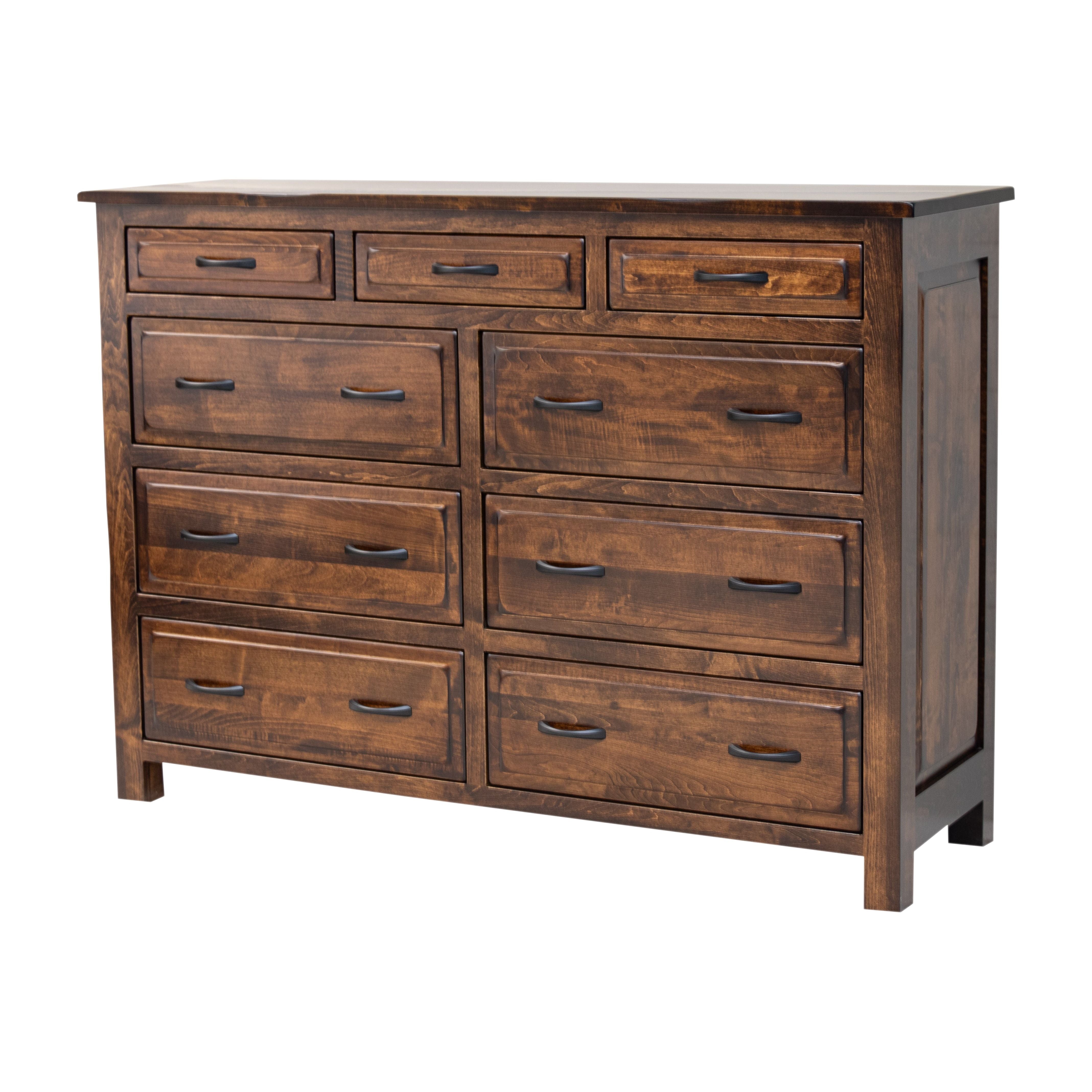 Savannah Rustic 9-Drawer Tall Dresser