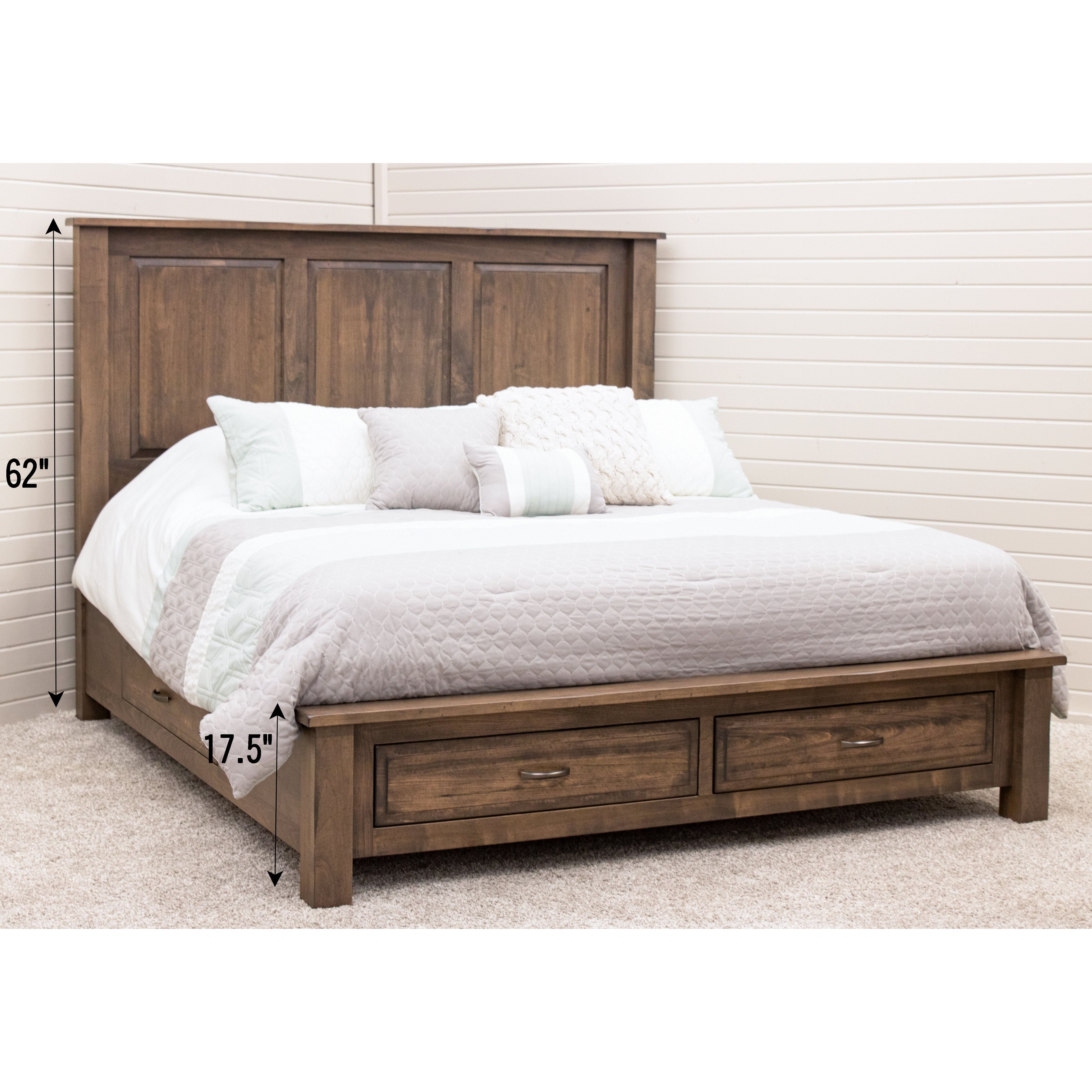 Savannah Rustic Storage Platform Bed