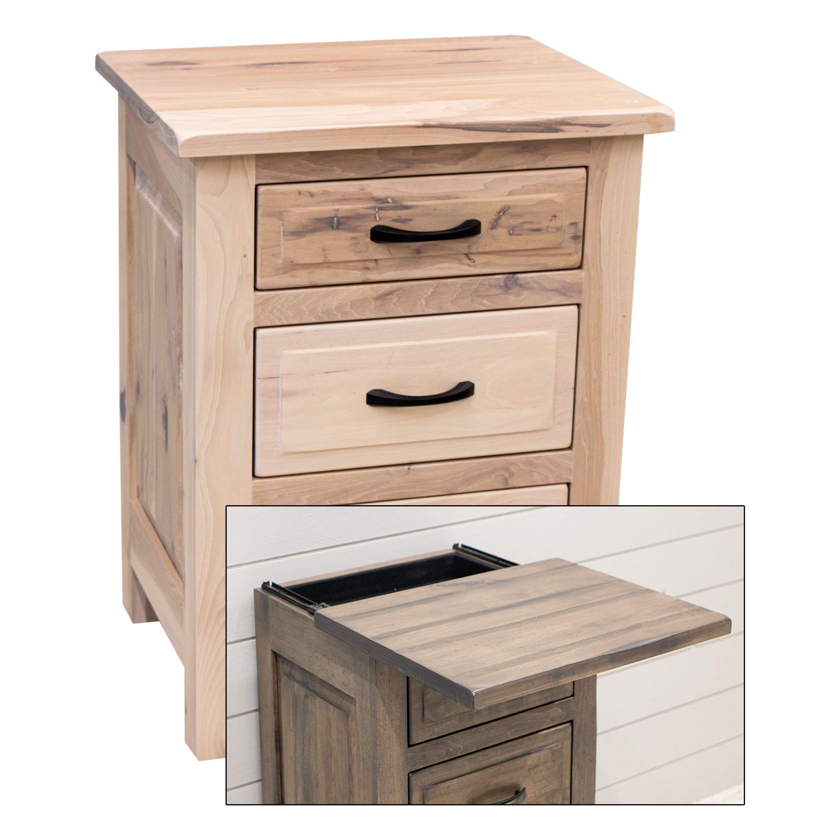 Savannah Rustic 3-Drawer Nightstand