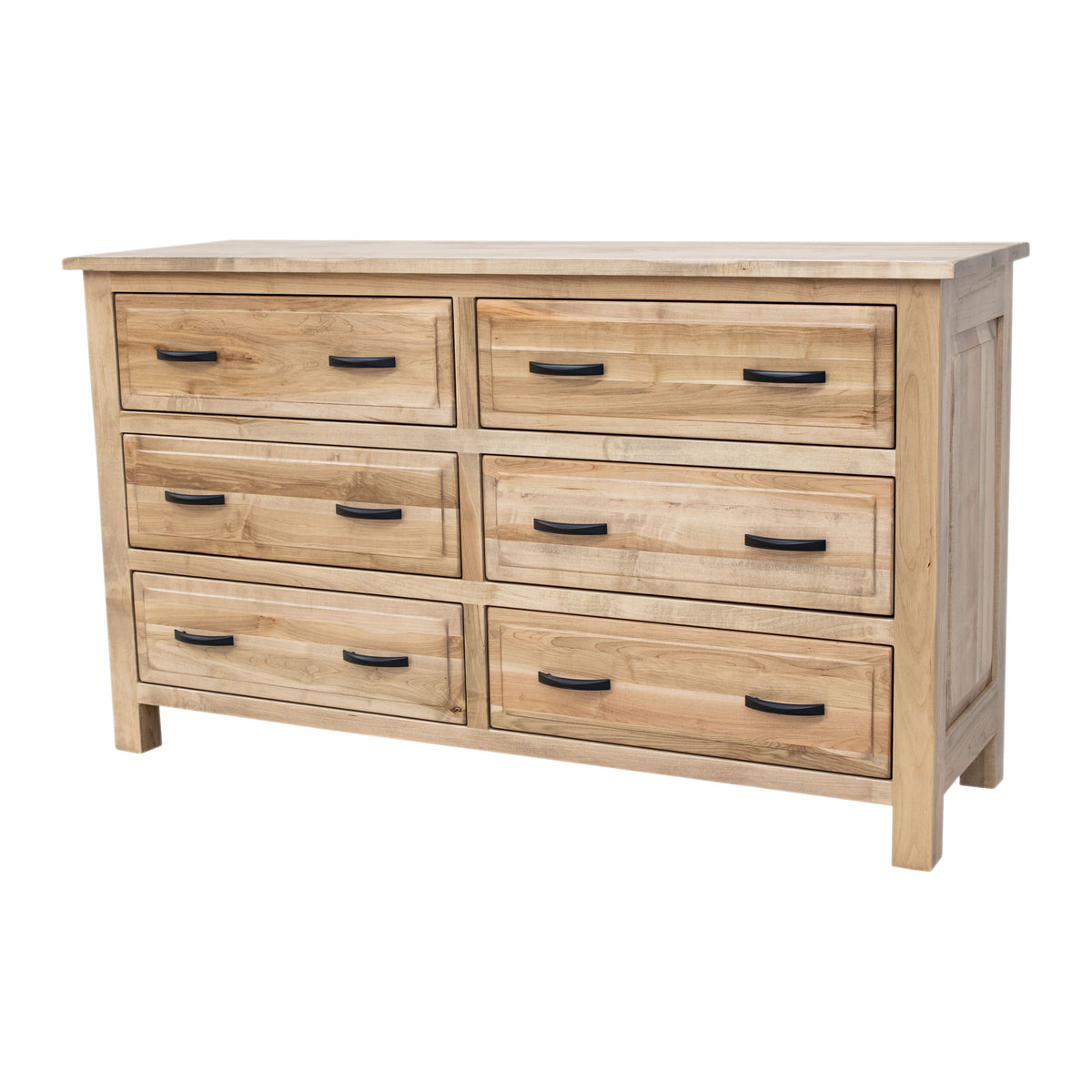 Savannah Maple Wood 7-Drawer Low Dresser | DS
