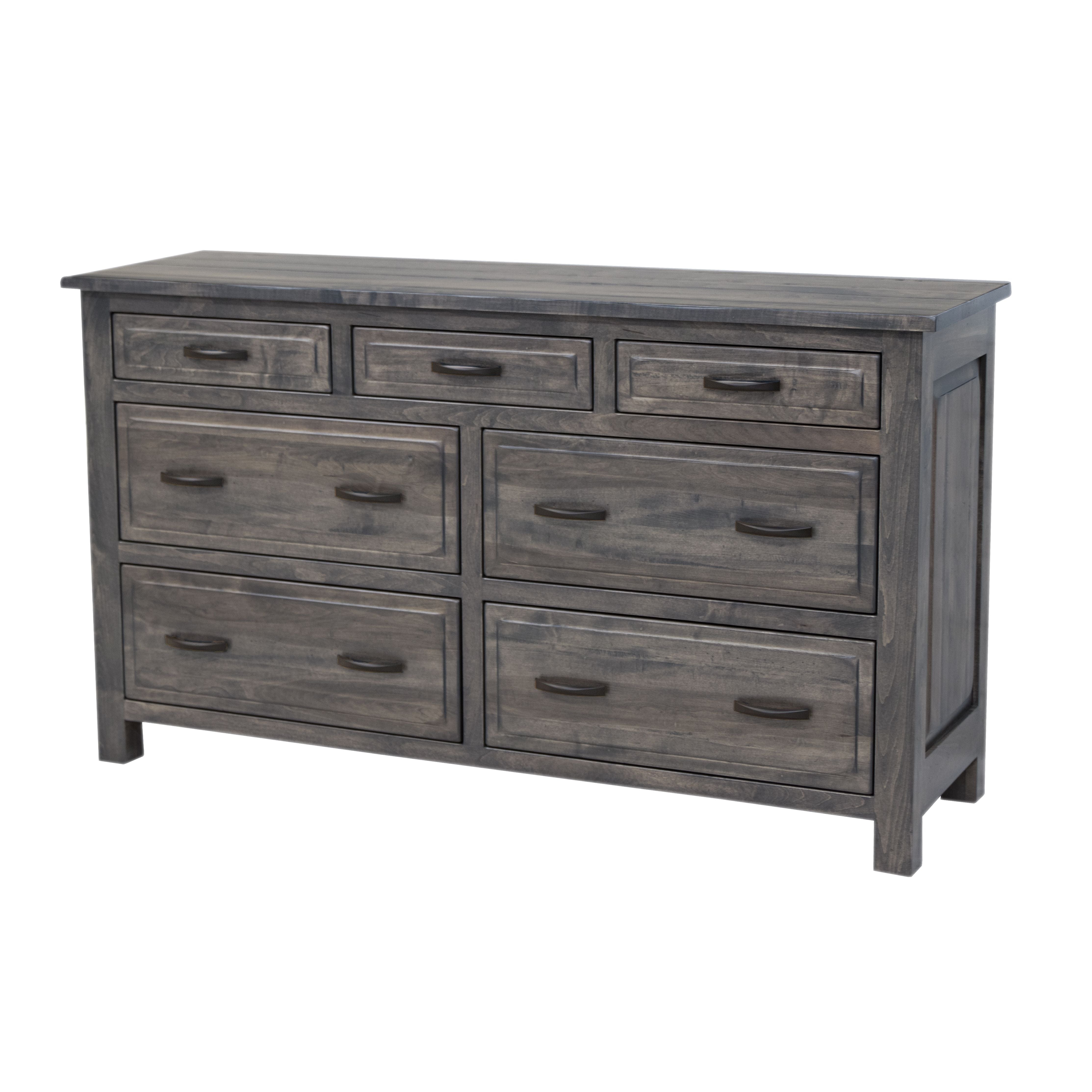Savannah Rustic 7-Drawer Low Dresser