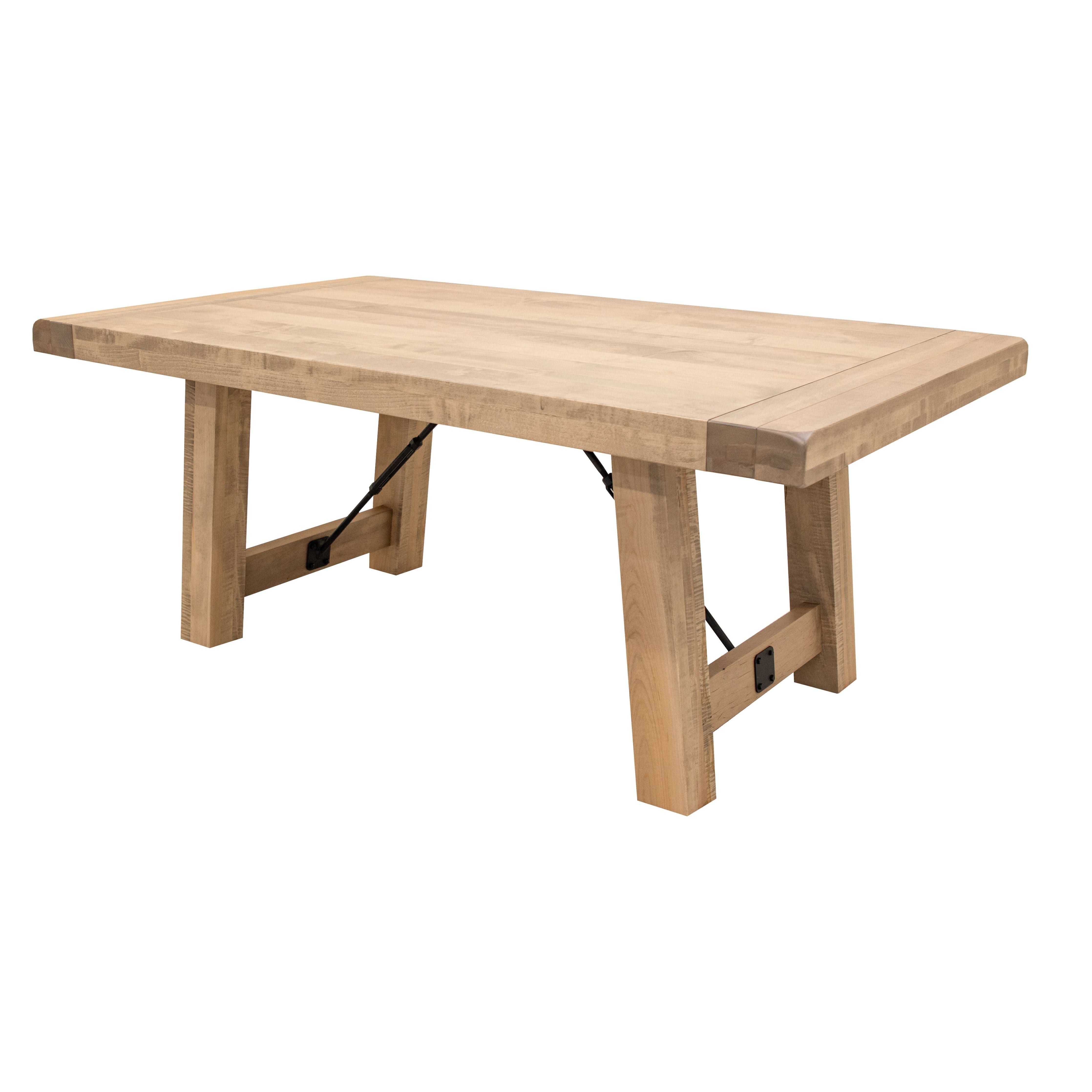 Settler's Trestle Large Maple Wood Extending Dining Table | DS