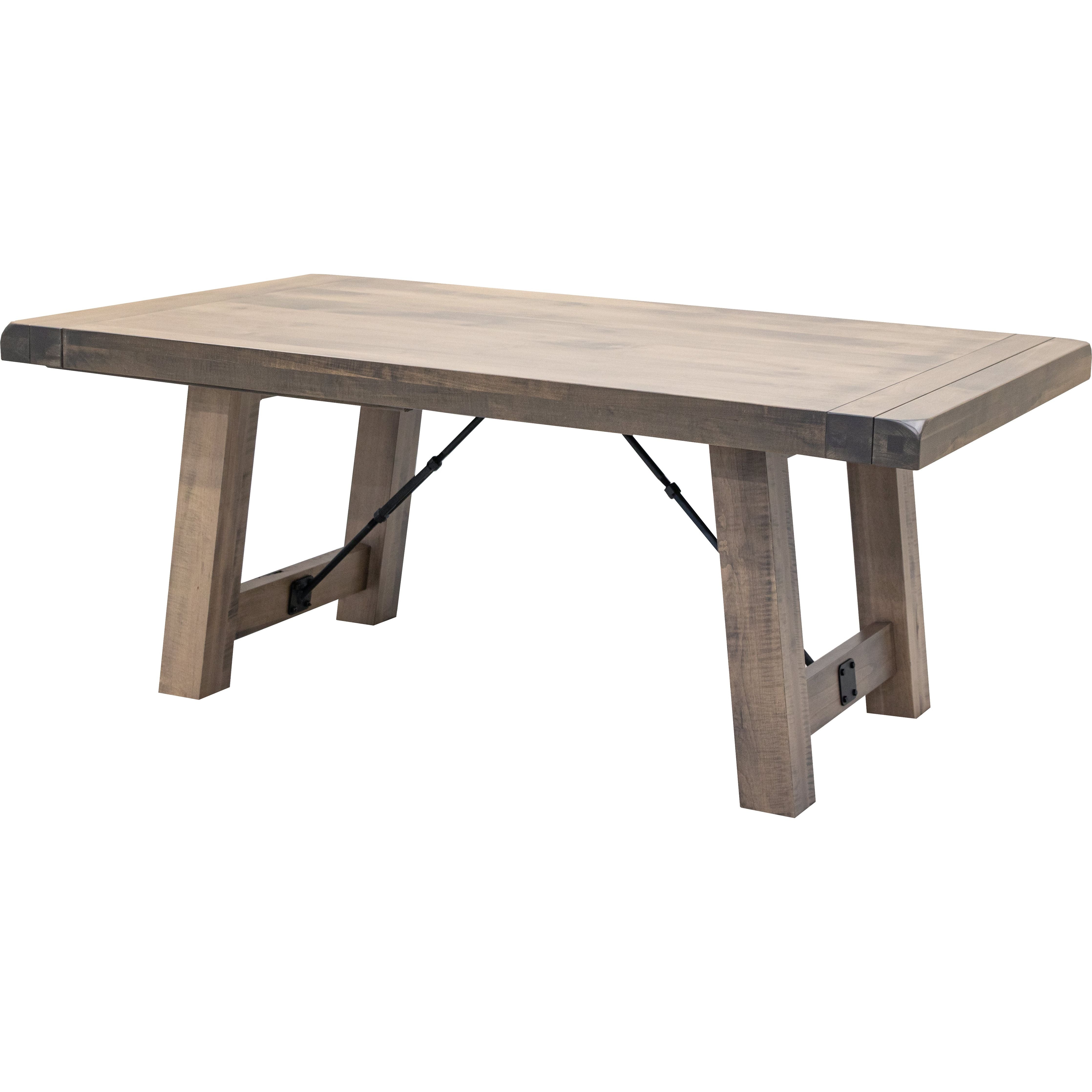 Settler's Trestle Large Maple Wood Extending Dining Table | SP