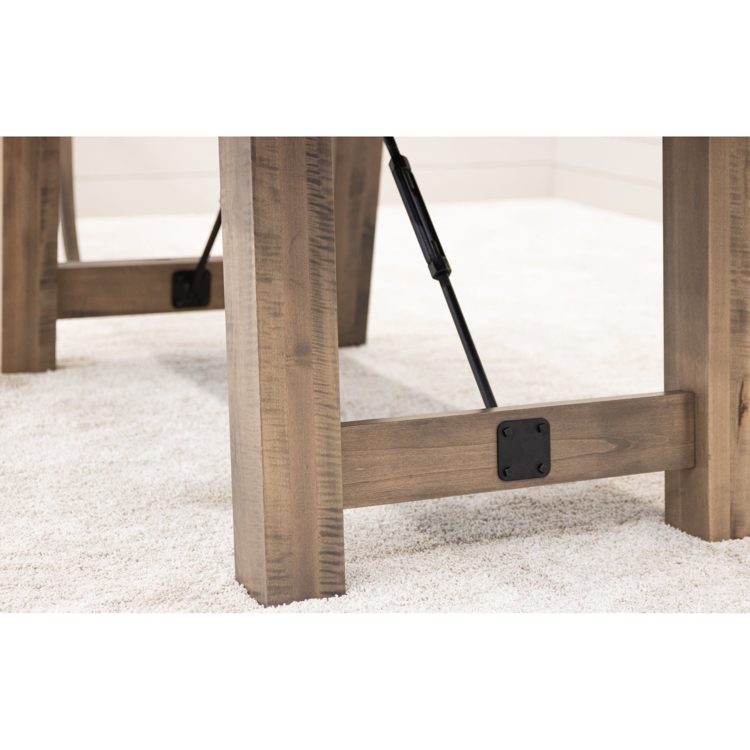 Settler's Trestle Large Maple Wood Extending Dining Table | SP