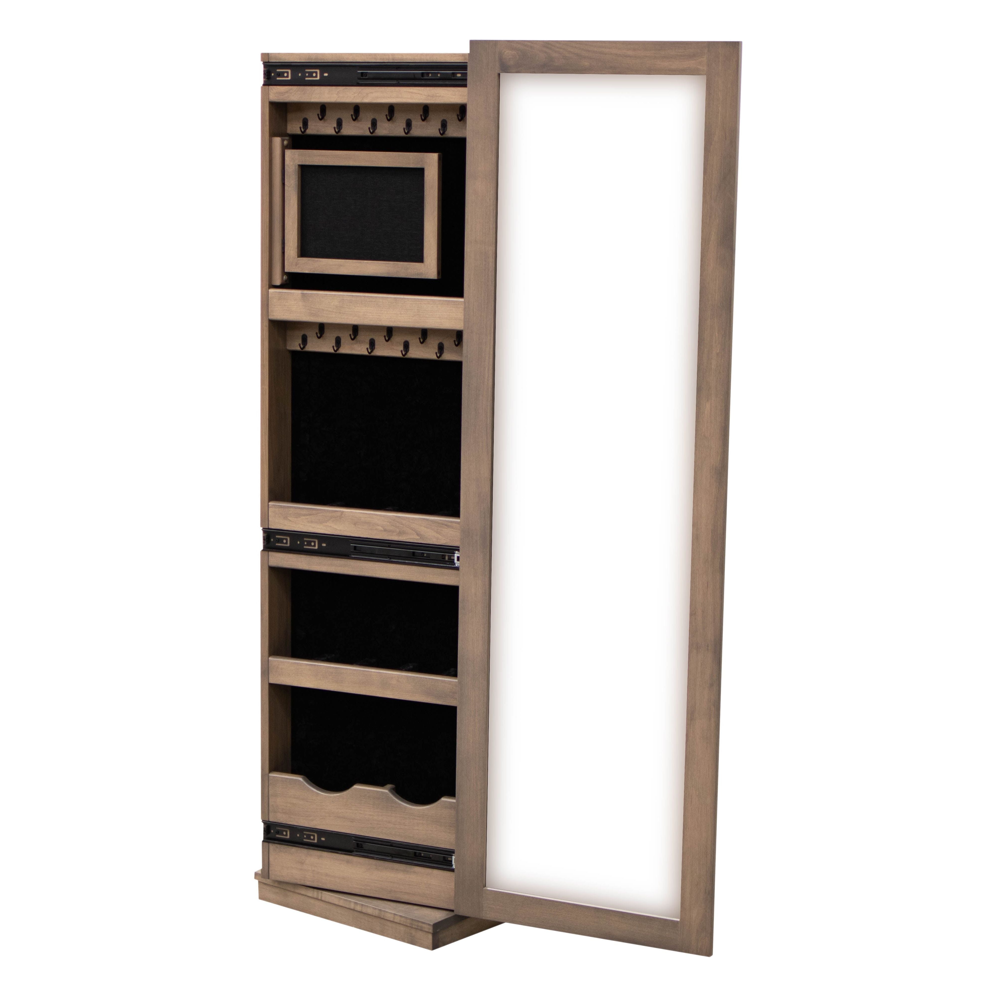 Shaker Maple Wood Revolving Jewelry & Shoe Tower | DK