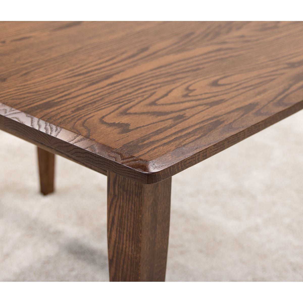 Lakeland Shaker Oak Wood Small Rectangle Kitchen Table | ASB