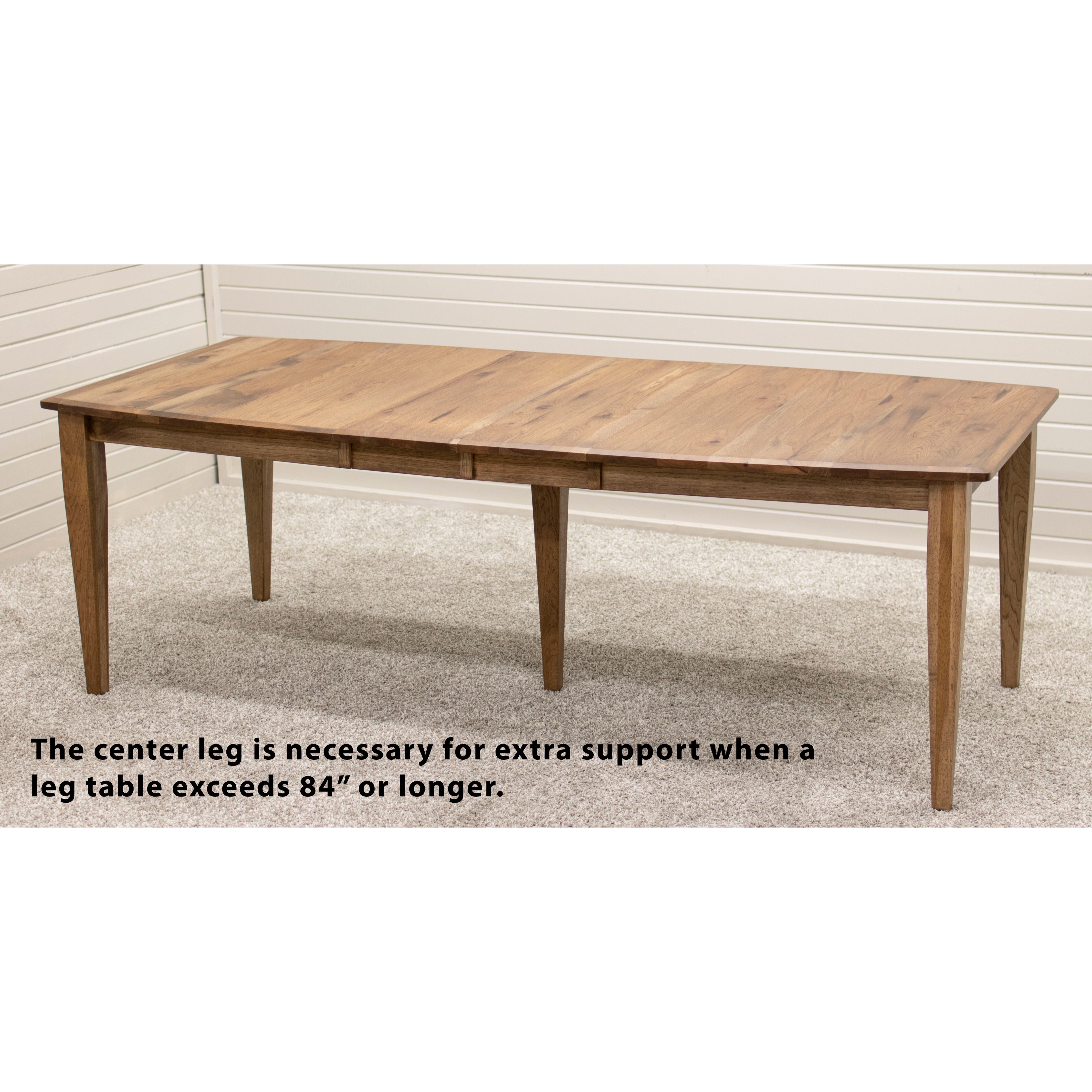 Shaker Mid Century Hickory Wood Dining Table | HC