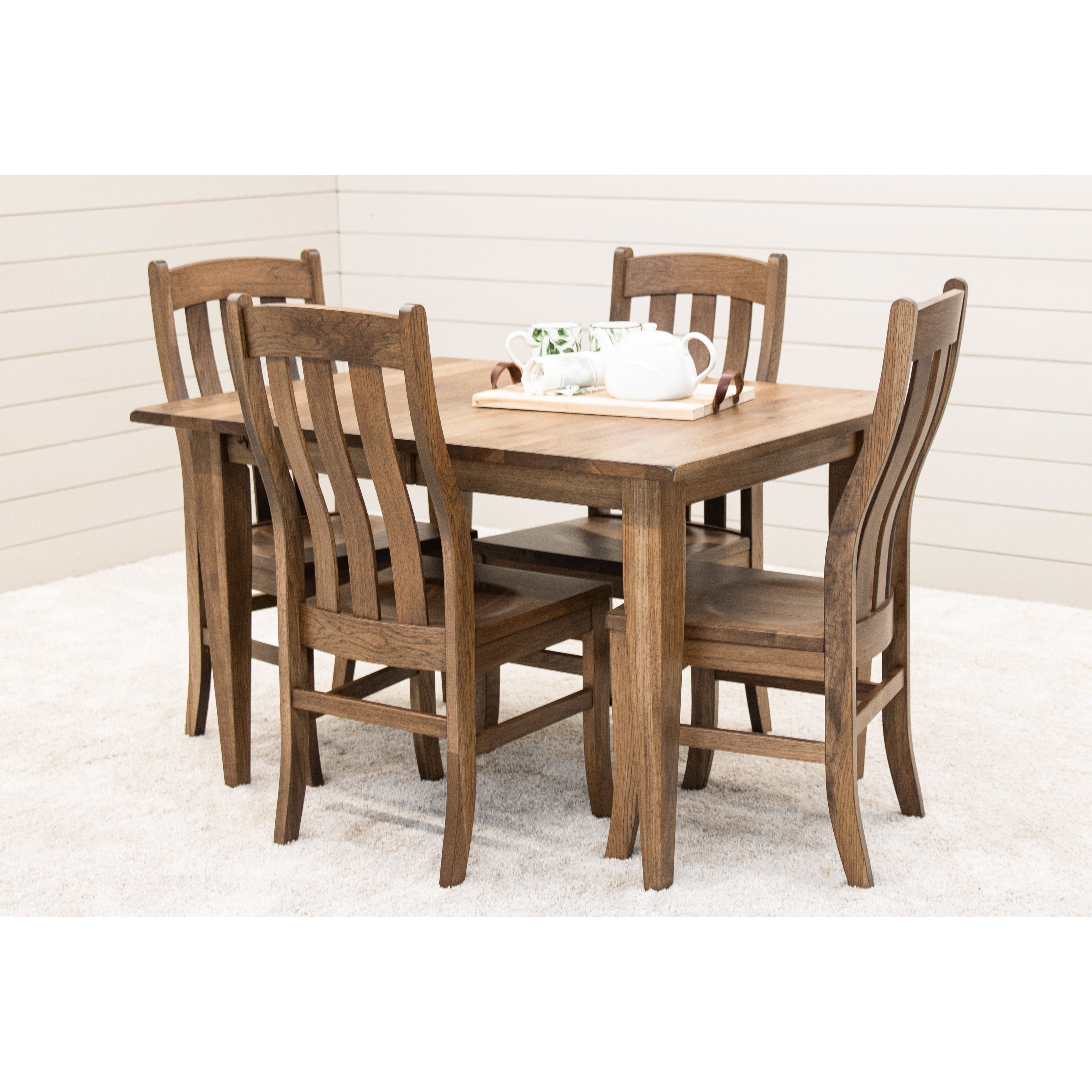 Lakeland Shaker Hickory Wood Small Rectangle Kitchen Table | CO