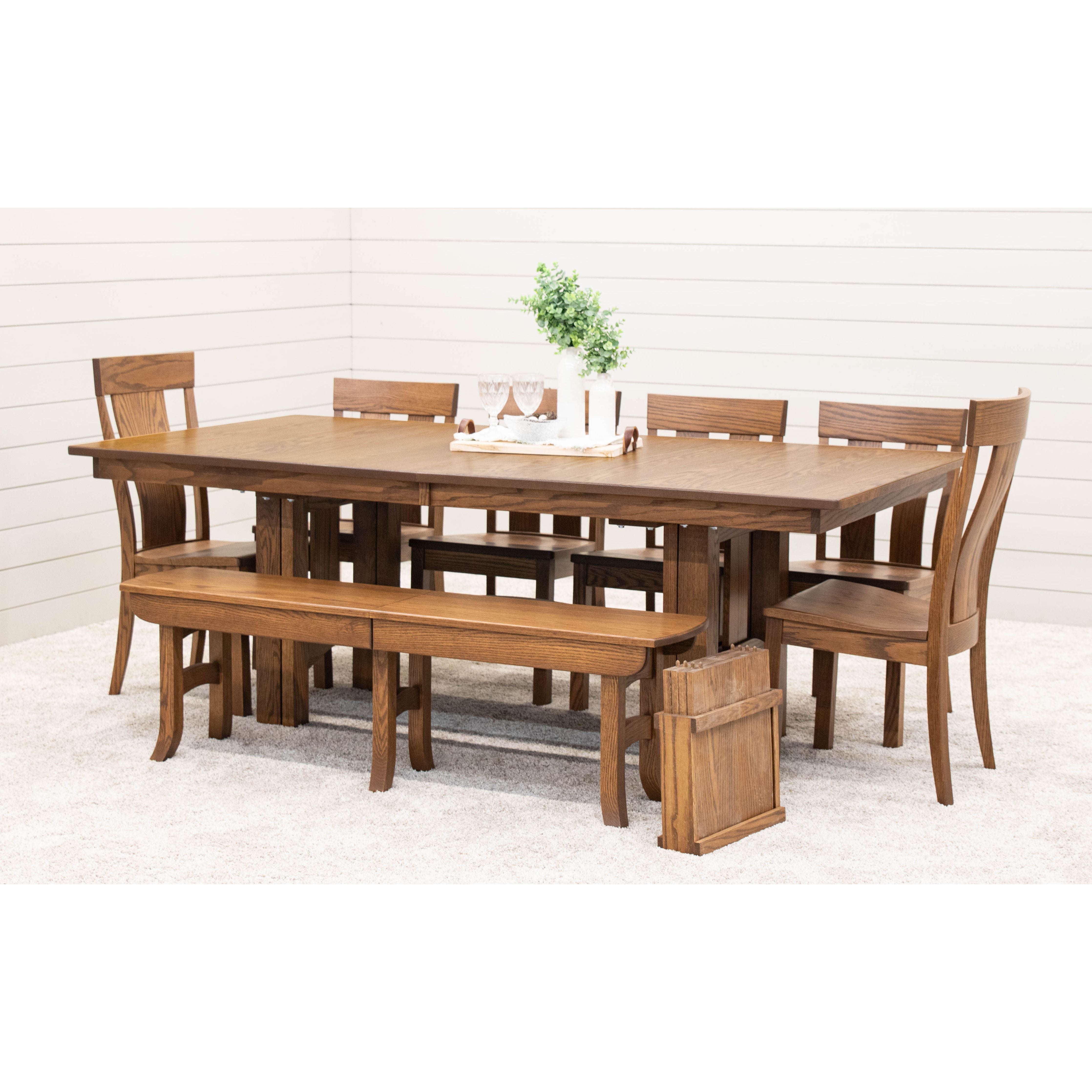 Shaker Hill Extra Large Oak Wood Dining Table | HC