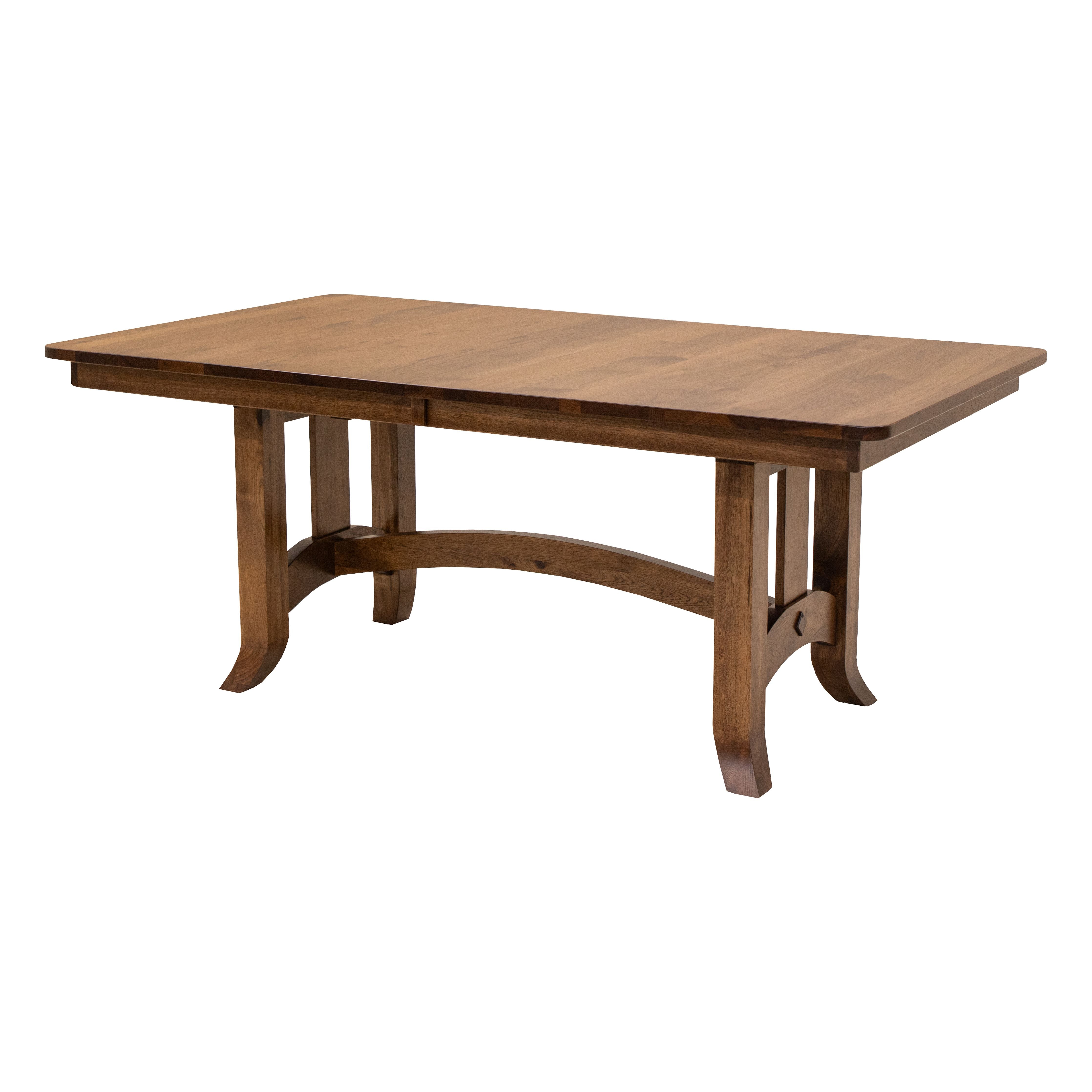 Shaker Hill Hickory Wood Extending Amish Dining Table | ASB