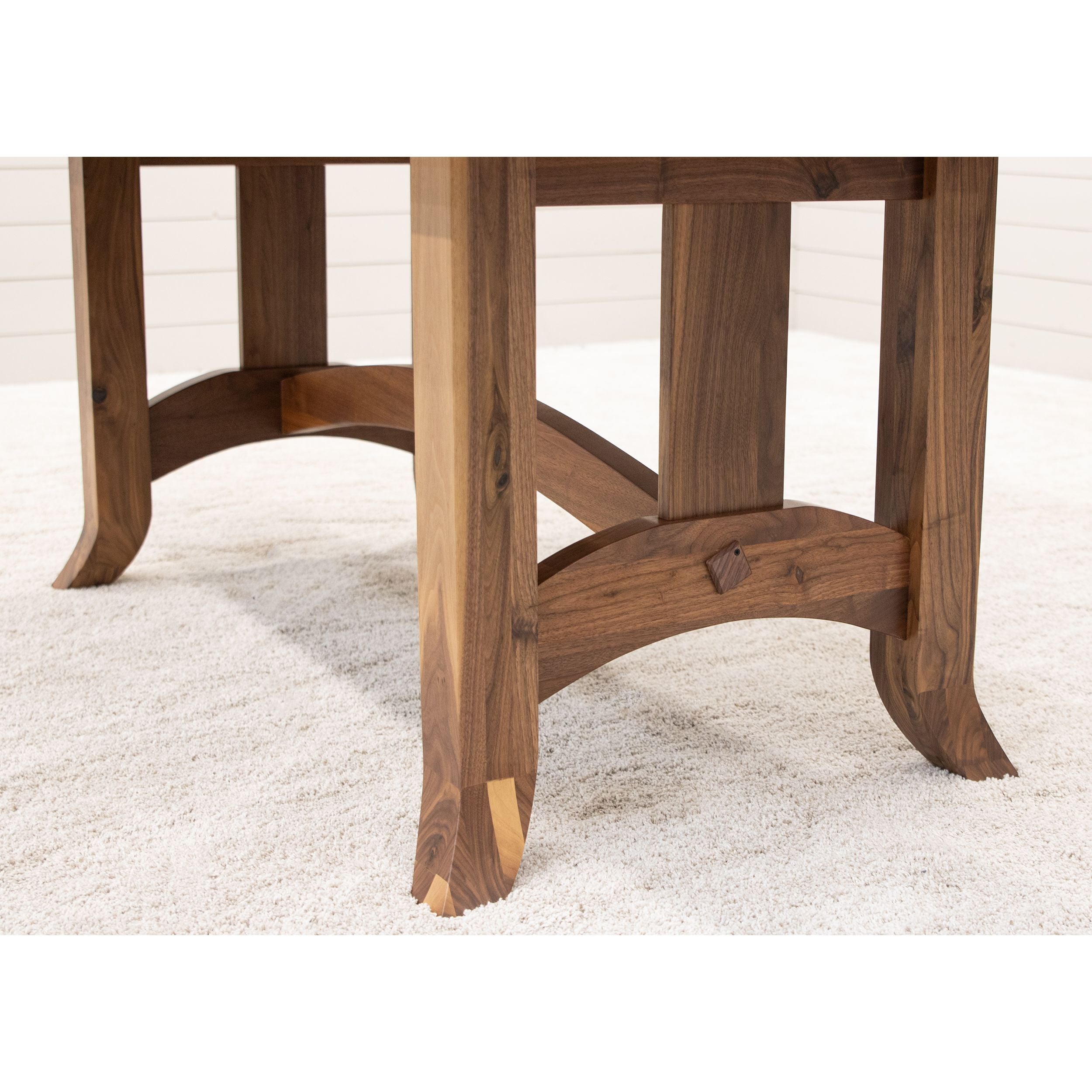 Shaker Hill Walnut Wood Extending Amish Dining Table | NAT