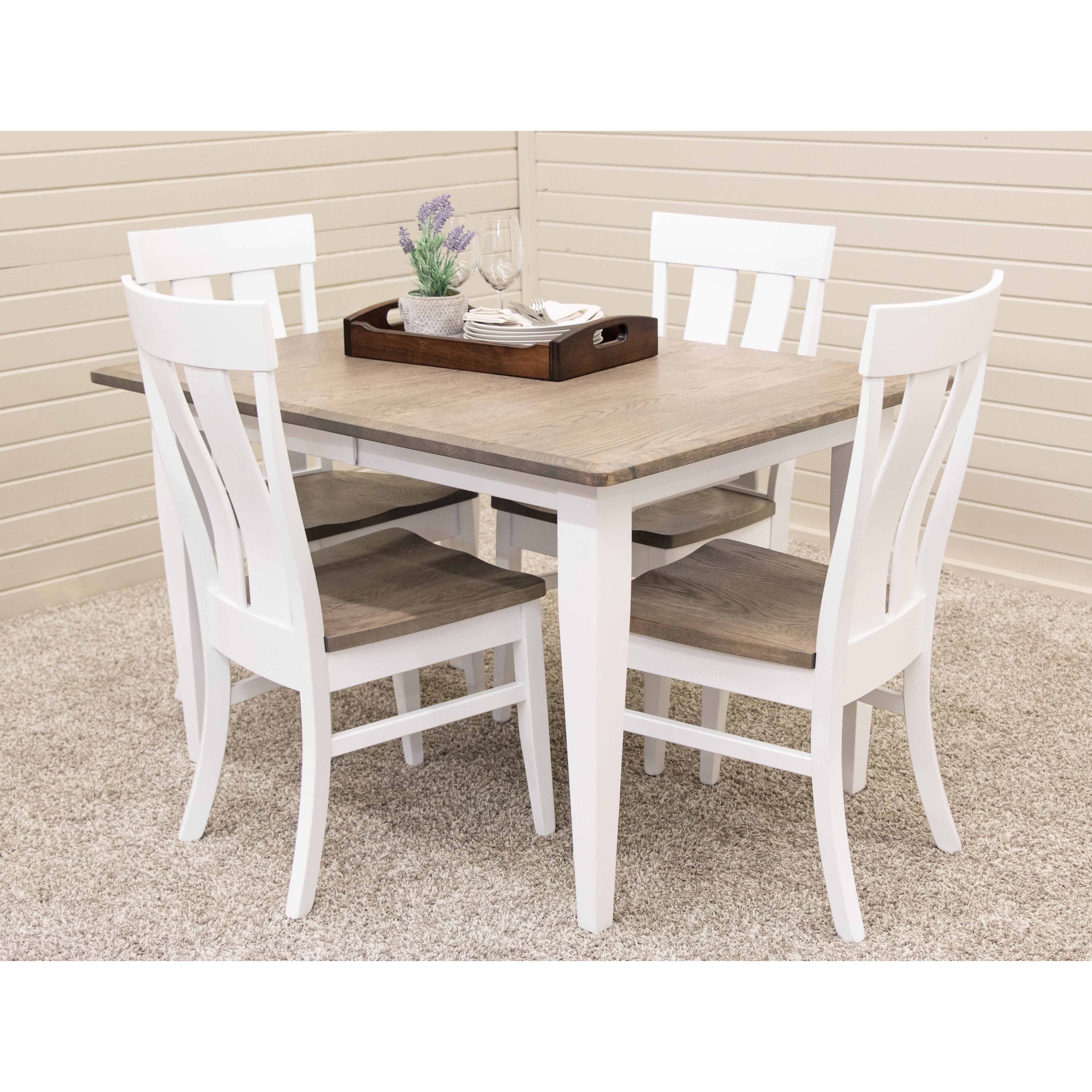 Kinglet White & Wood Side Dining Chair | M-DW&RWO-GRB