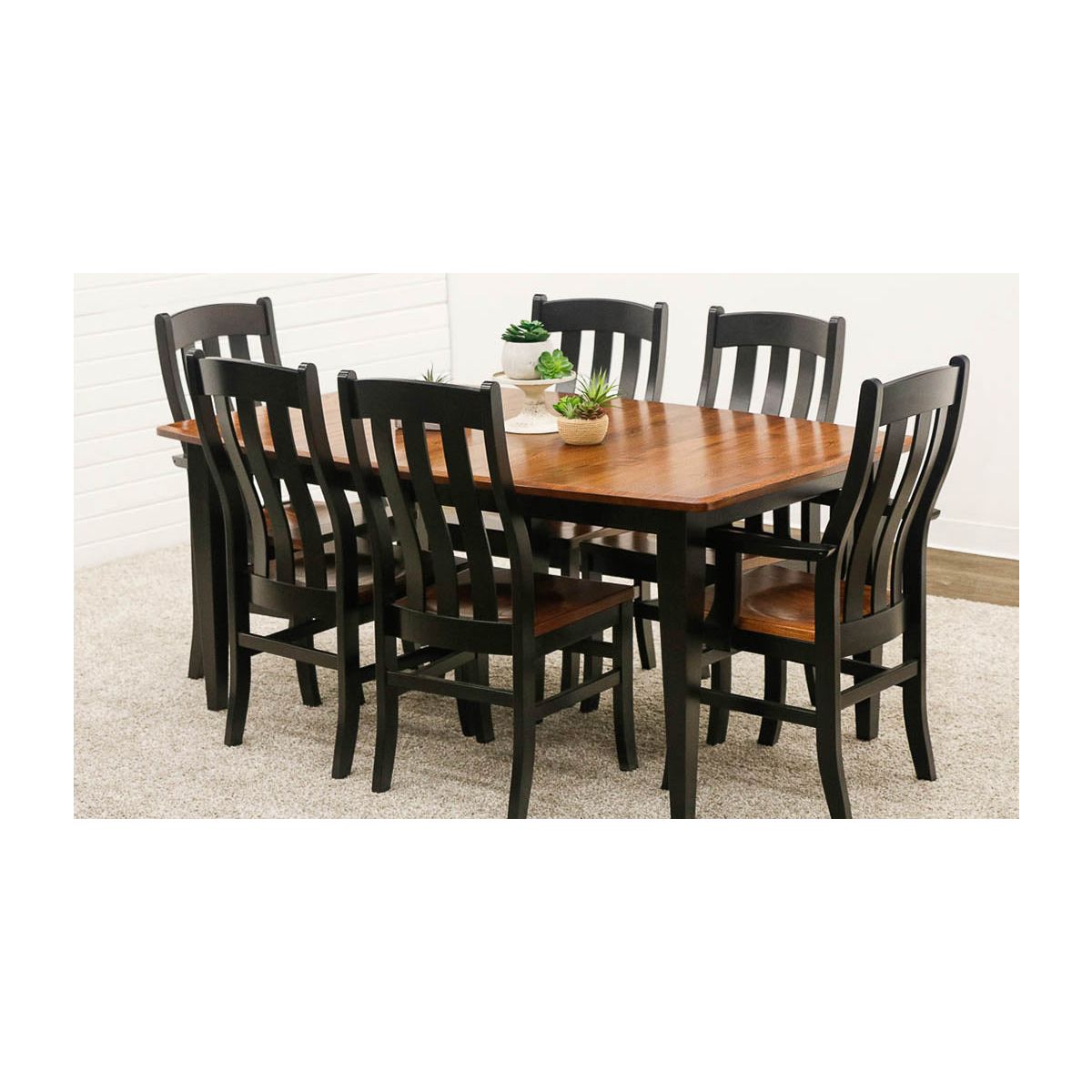 Fostoria Black & Wood Side Dining Chair | M-EB&E-MC