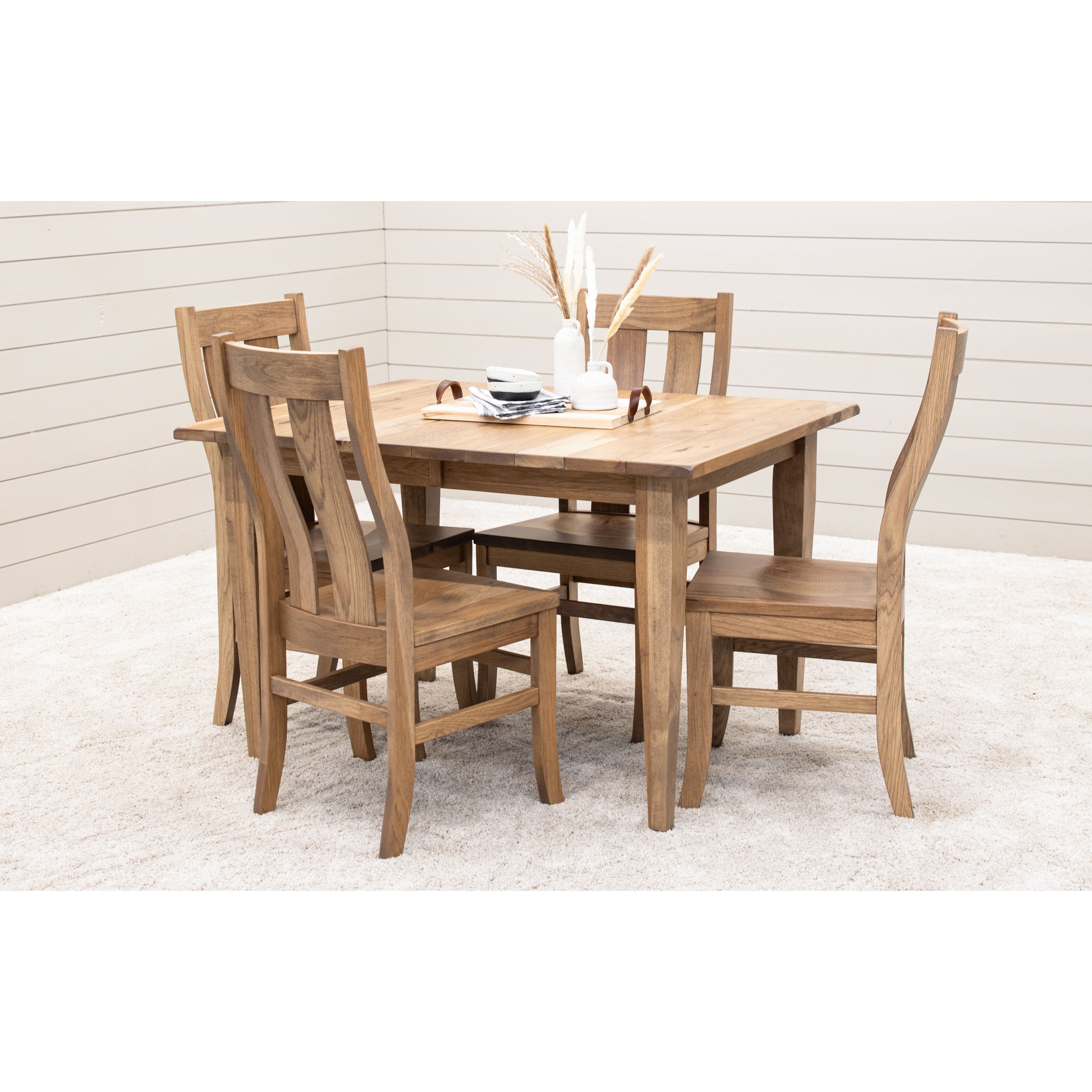 Lakeland Shaker Hickory Wood Small Rectangle Kitchen Table | WB