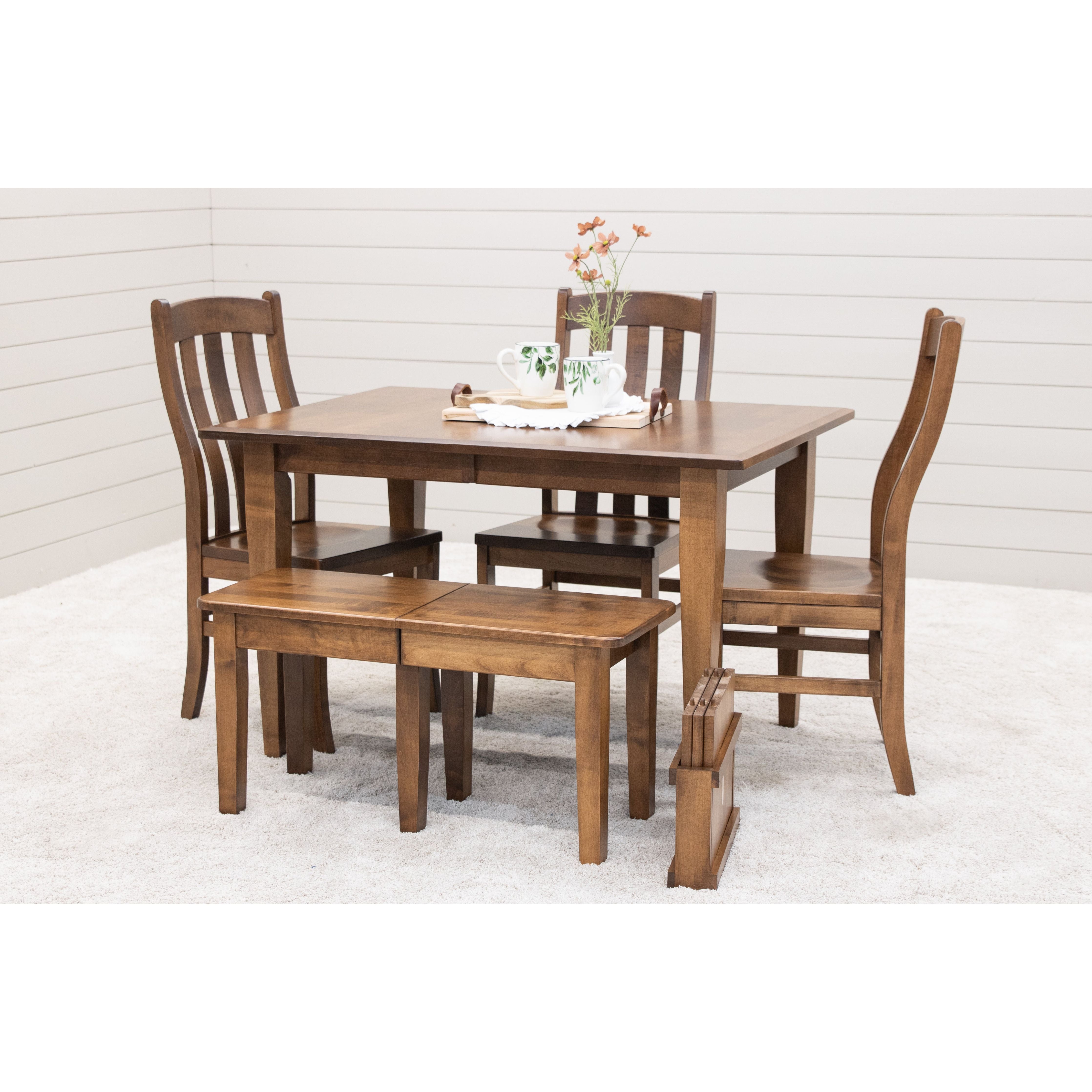 Lakeland Shaker Maple Wood Small Rectangle Kitchen Table | HC