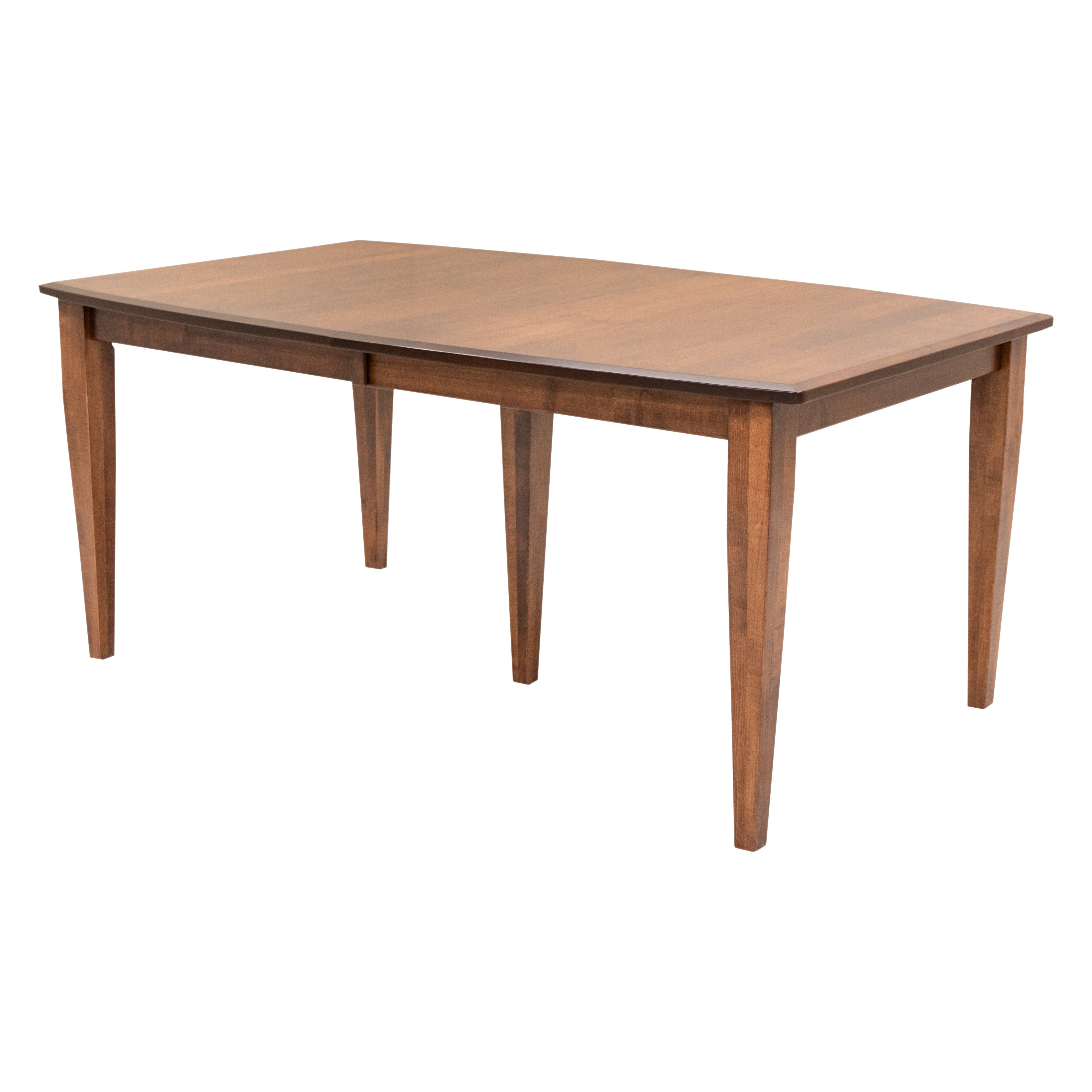 Classic Shaker Amish Maple Wood Extending Dining Table | BOS