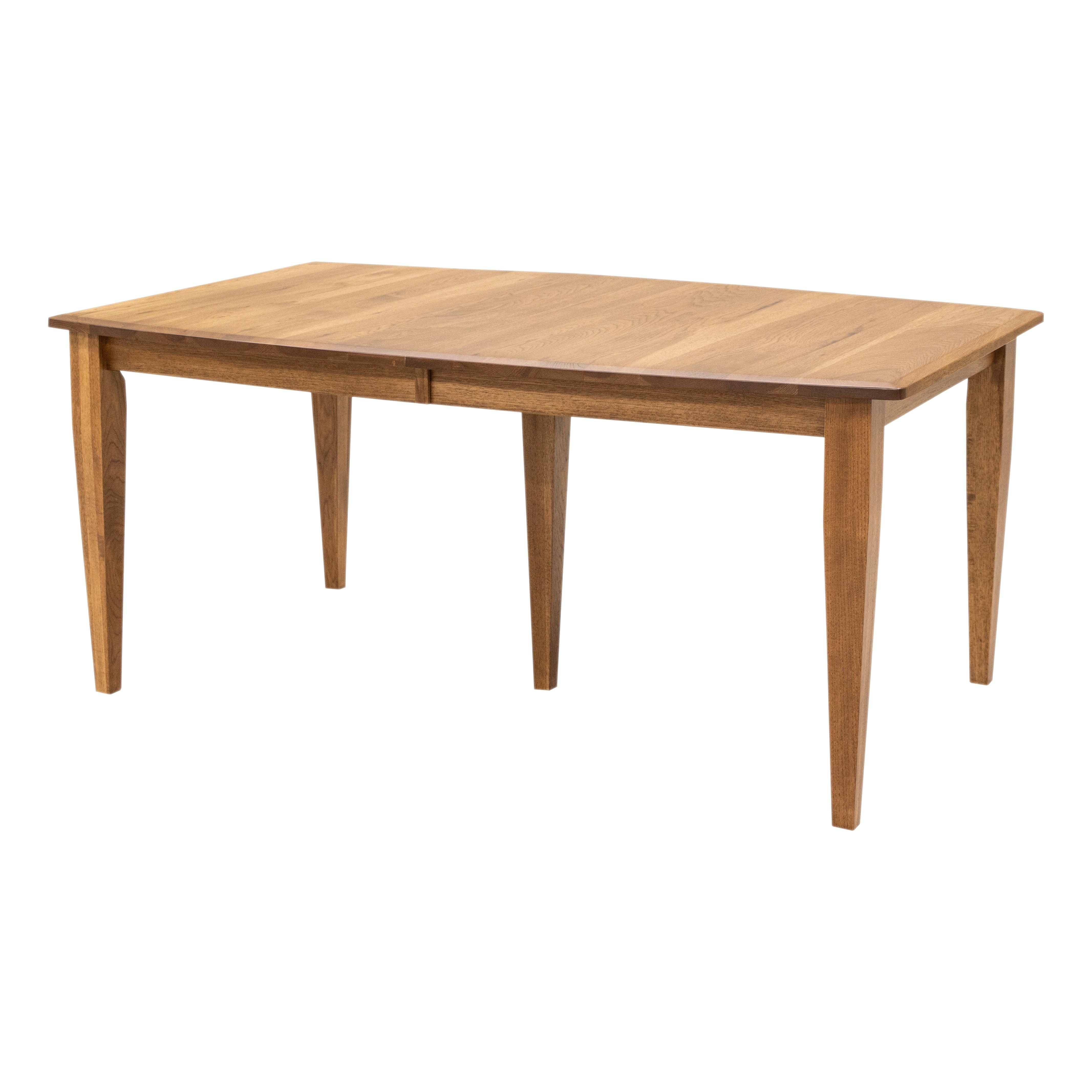 Classic Shaker Amish Hickory Wood Extending Dining Table | HC