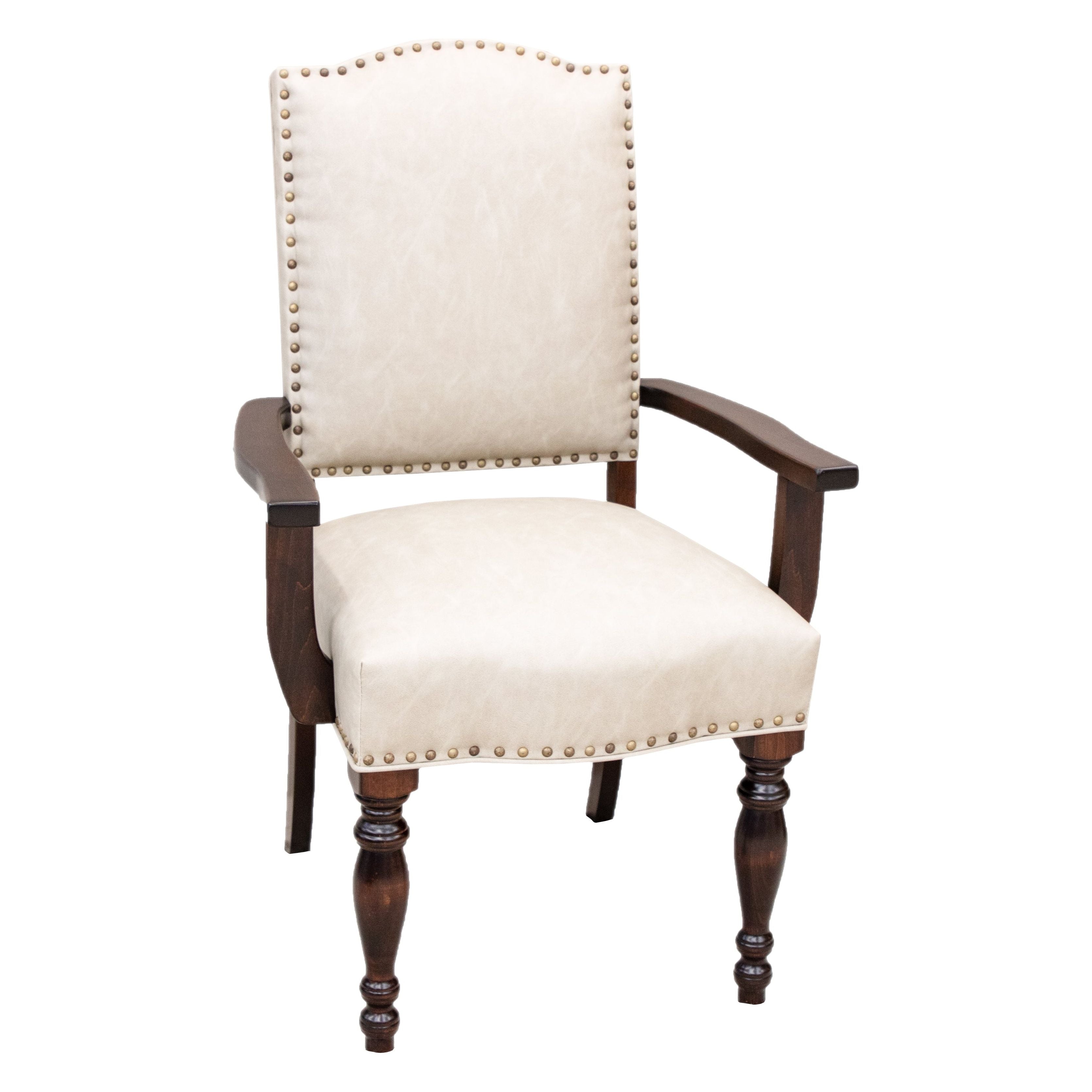Shreveport Upholstered Dining Chair with Wood Arms | 4-148