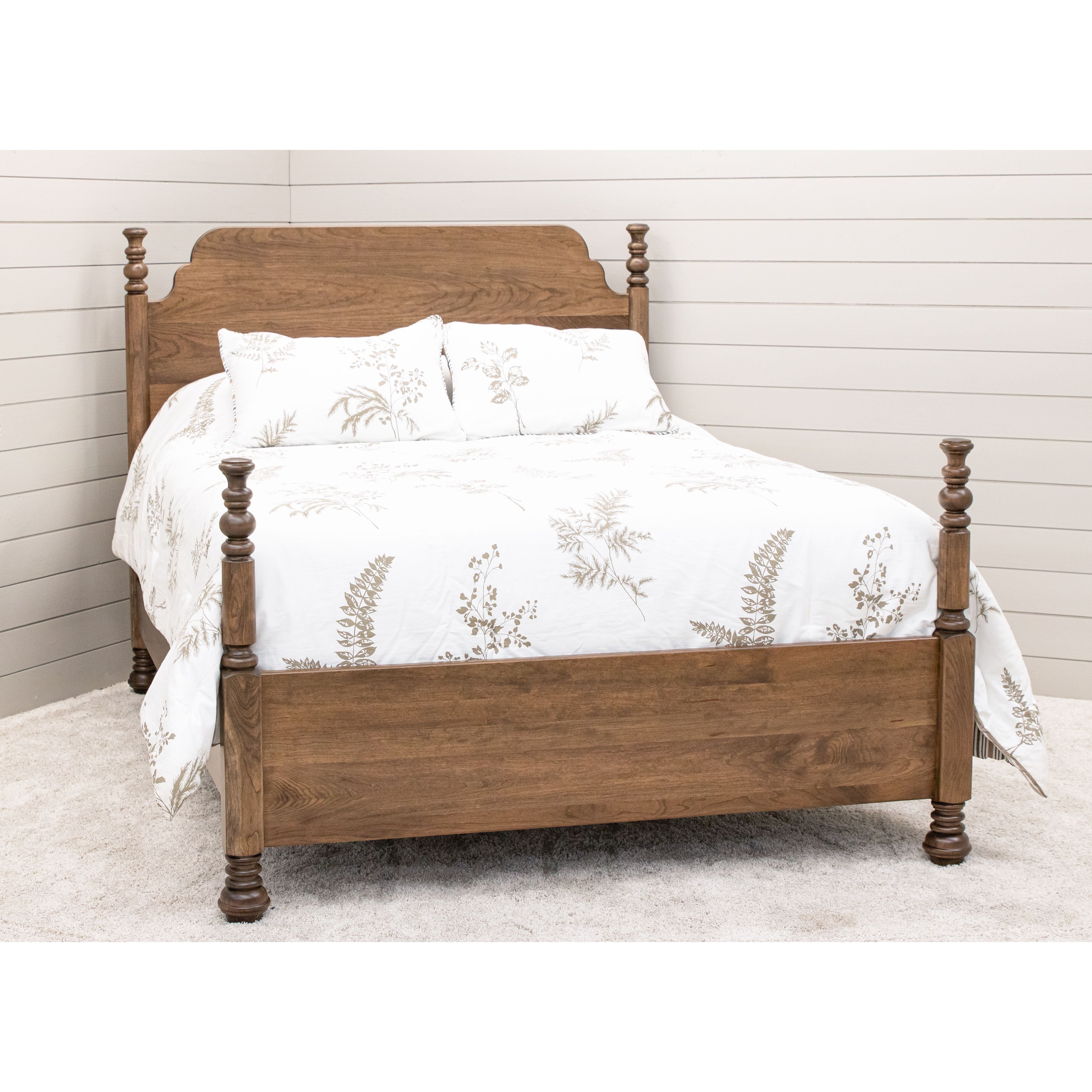 Augustine California King Cherry Wood Four Poster Bed | CO