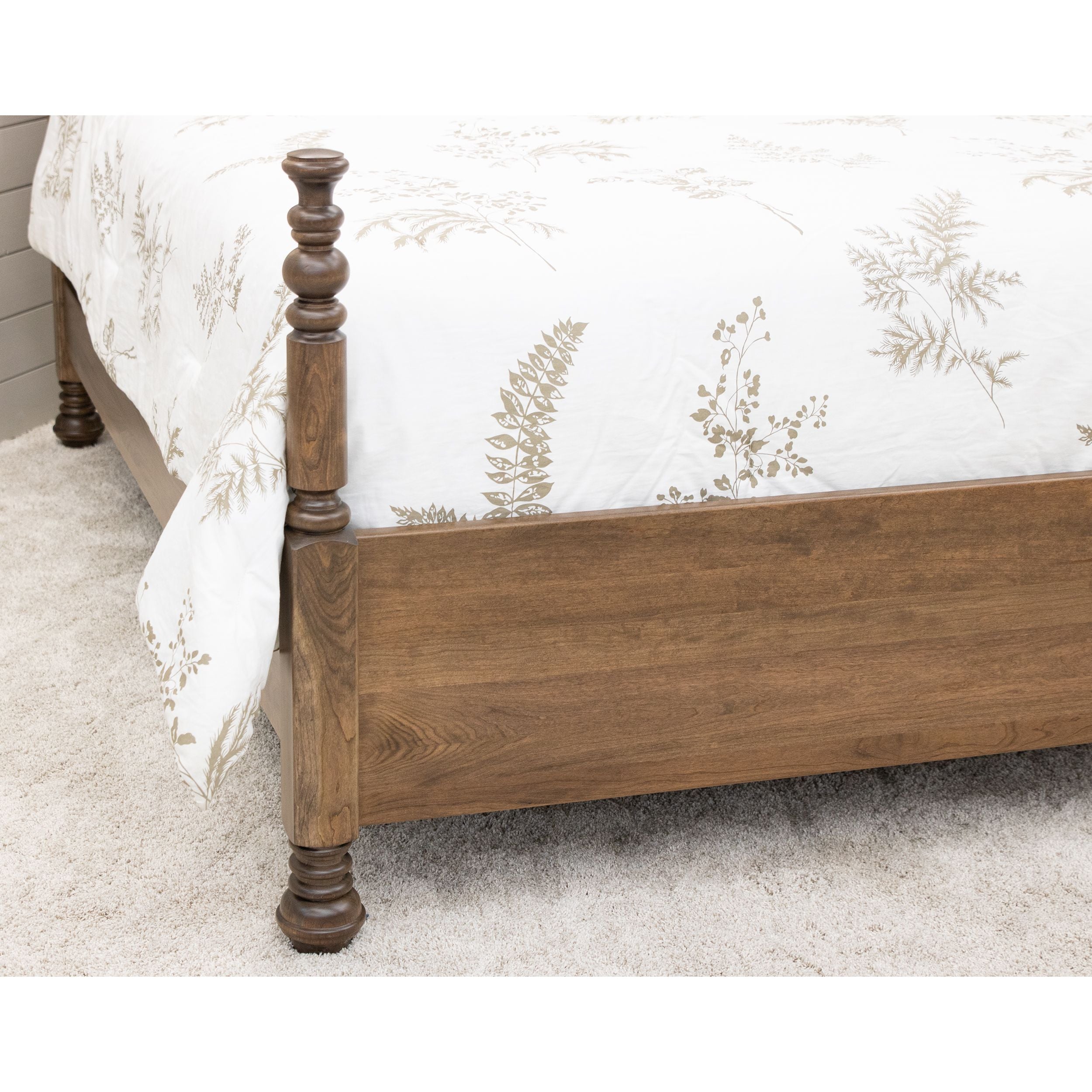 Augustine California King Cherry Wood Four Poster Bed | CO