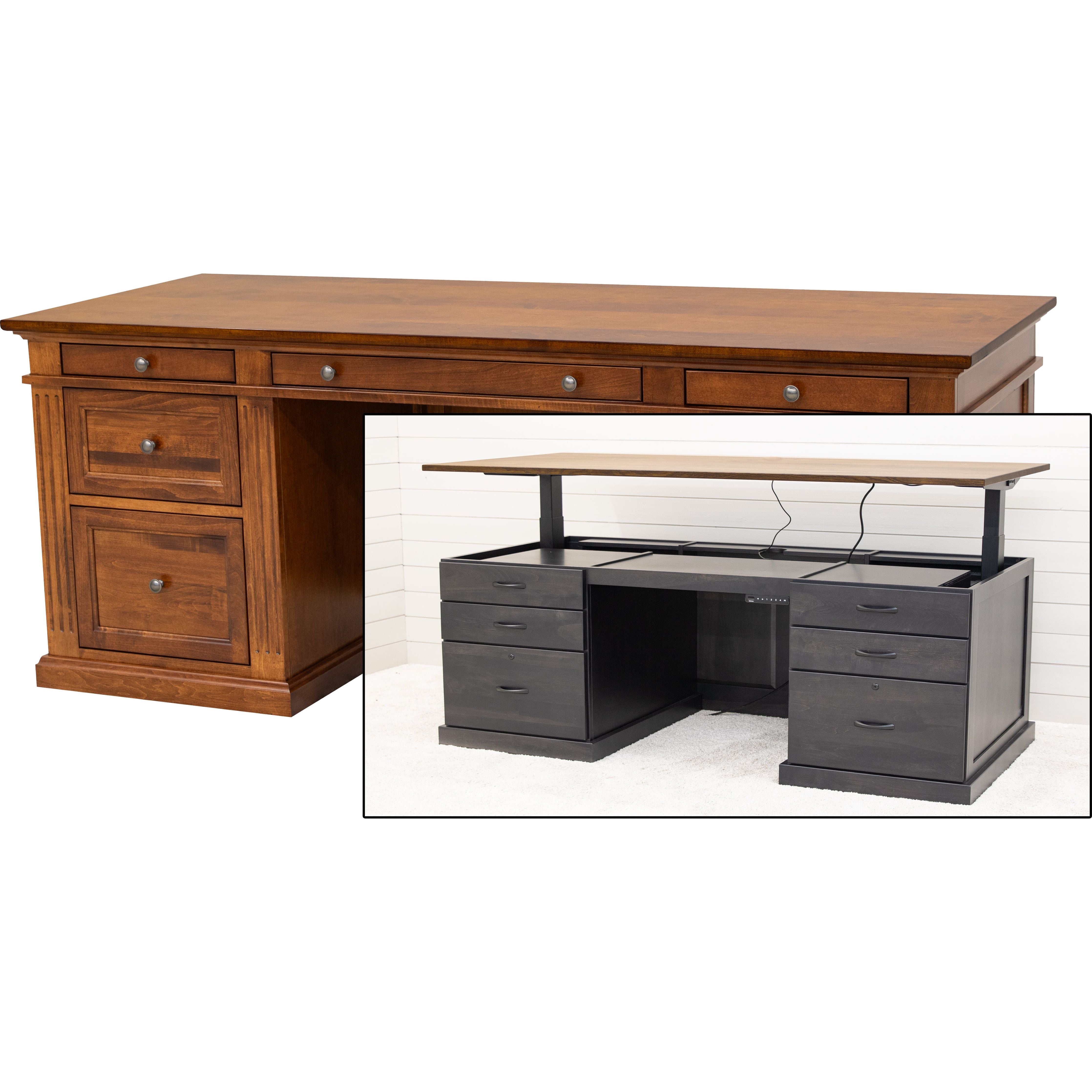Stratton Maple Wood Executive Desk | MC