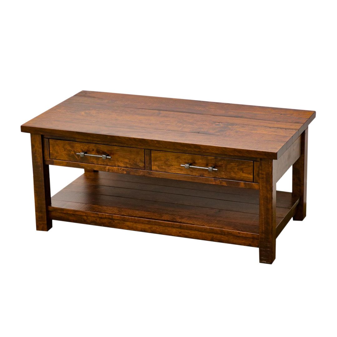 Arcadia Cherry Wood Rectangle Open Coffee Table | ASB