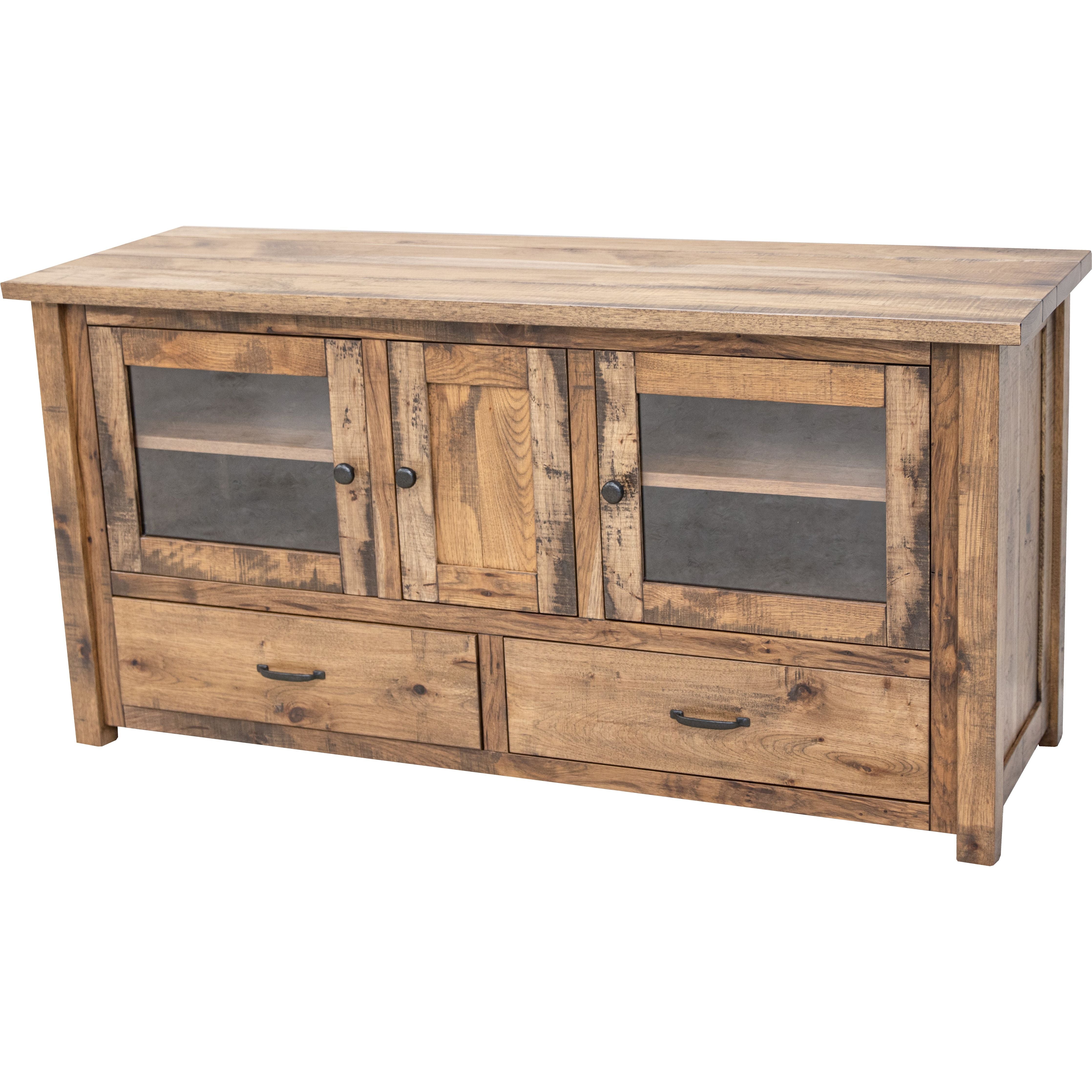 Arcadia 60" Hickory Wood TV Console | CO