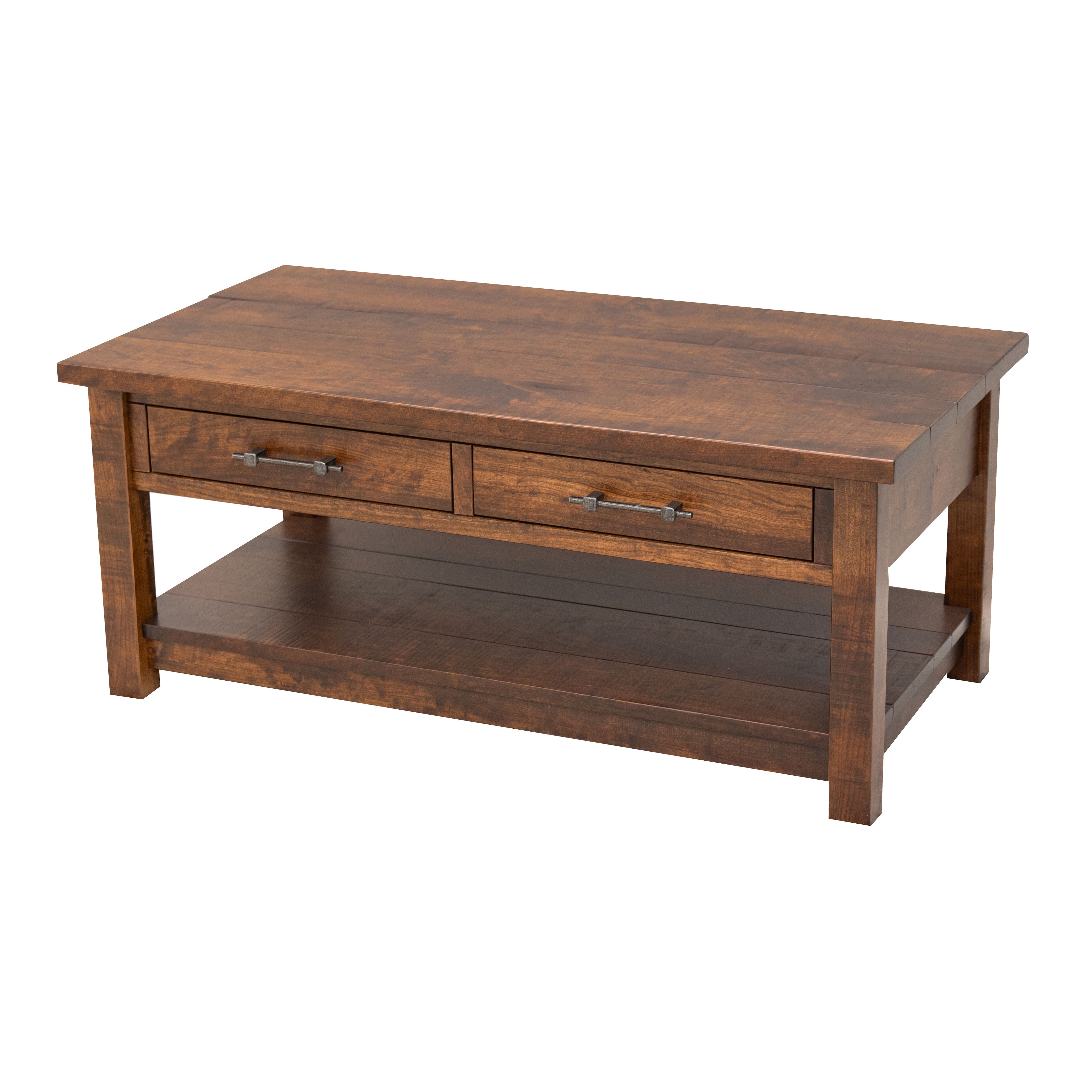 Arcadia Cherry Wood Rectangle Open Coffee Table | ASB