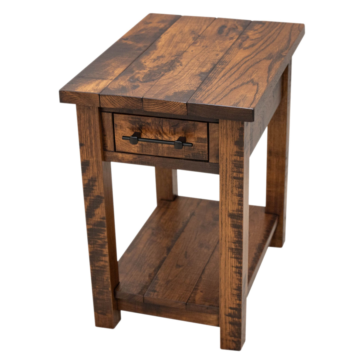 Arcadia Hickory Wood Small Rectangle Open End Table | ASB