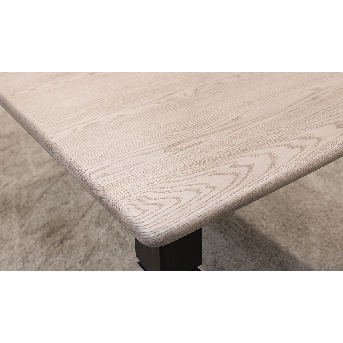 Classic Turned Cam Leg Black & Wood Extending Dining Table | M-DK&O-SS