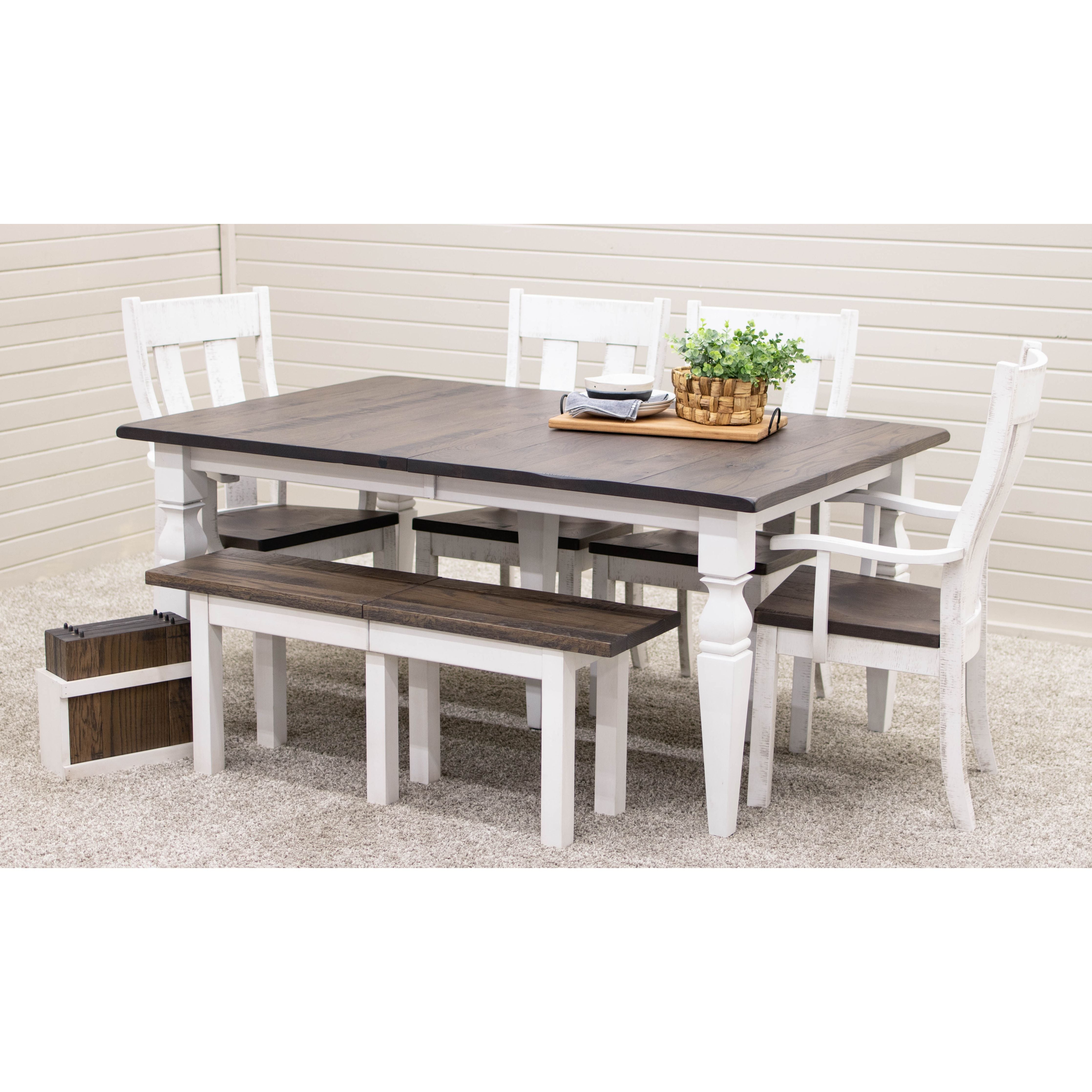 Urbana White & Wood Side Dining Chair | O-GW&RWO-SB