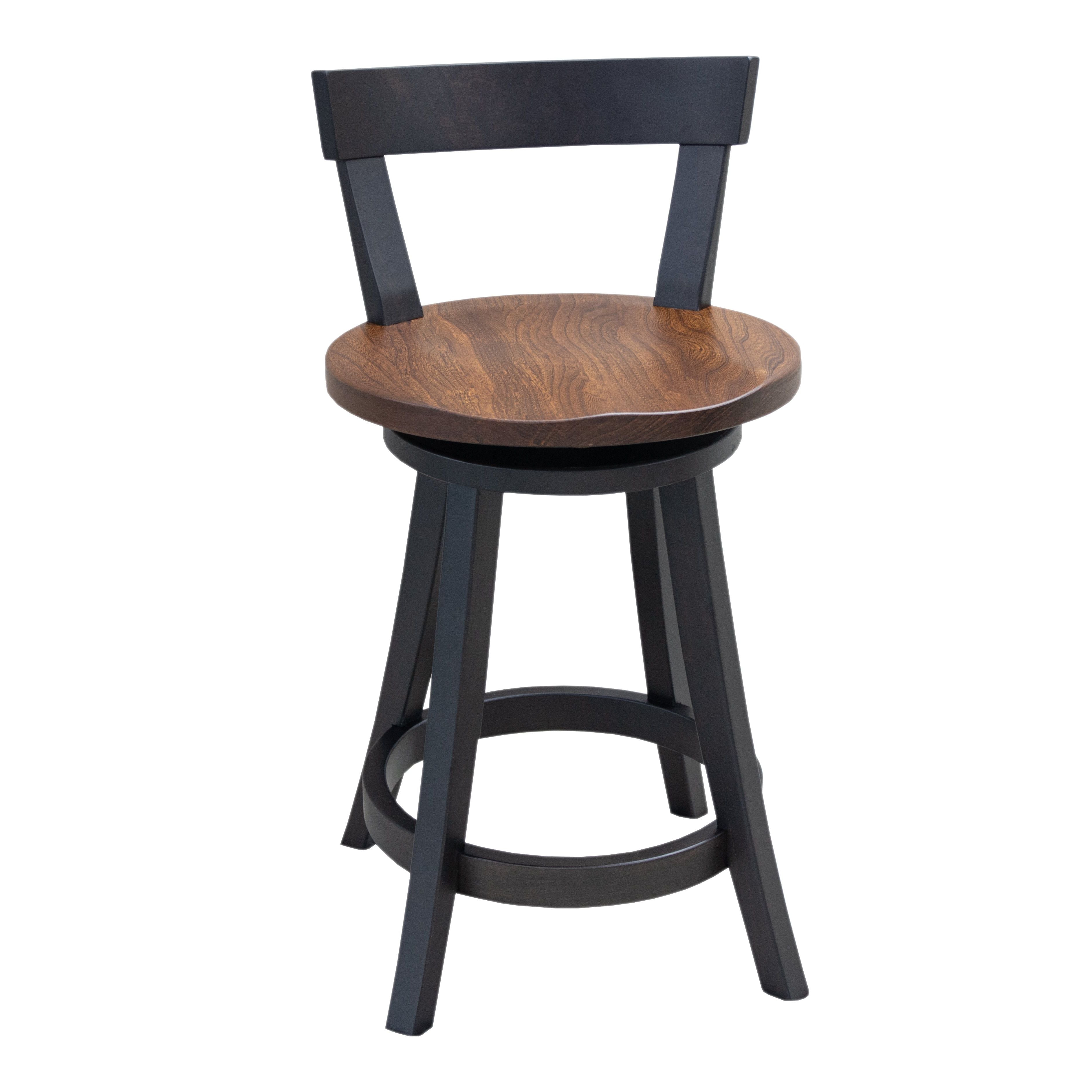 24" Turnstone Swivel Bar Chair with Wood Seat